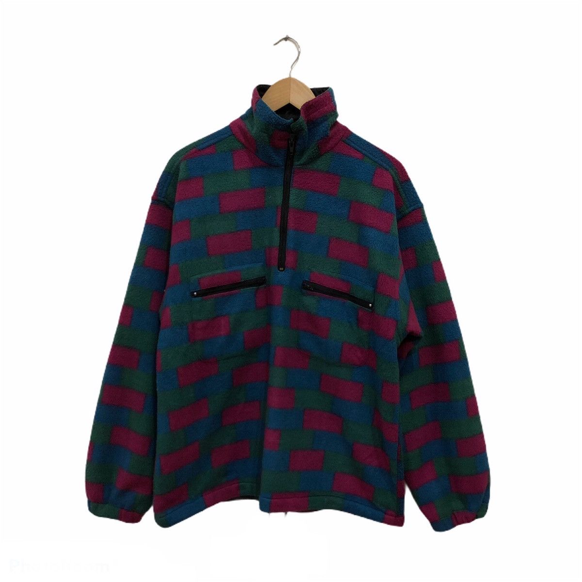 Japanese Brand SEADRAGON Box Design Half Zipper Fleece Jacket Size US L / EU 52-54 / 3 - 1 Thumbnail