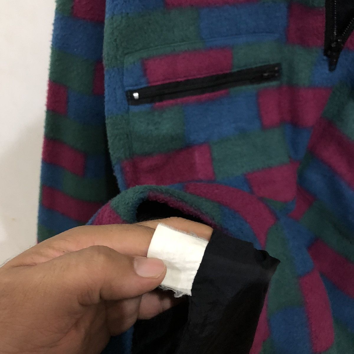 Japanese Brand SEADRAGON Box Design Half Zipper Fleece Jacket Size US L / EU 52-54 / 3 - 11 Thumbnail