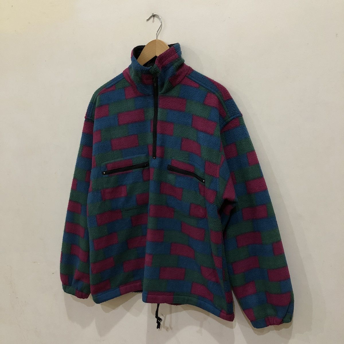 Japanese Brand SEADRAGON Box Design Half Zipper Fleece Jacket Size US L / EU 52-54 / 3 - 2 Thumbnail