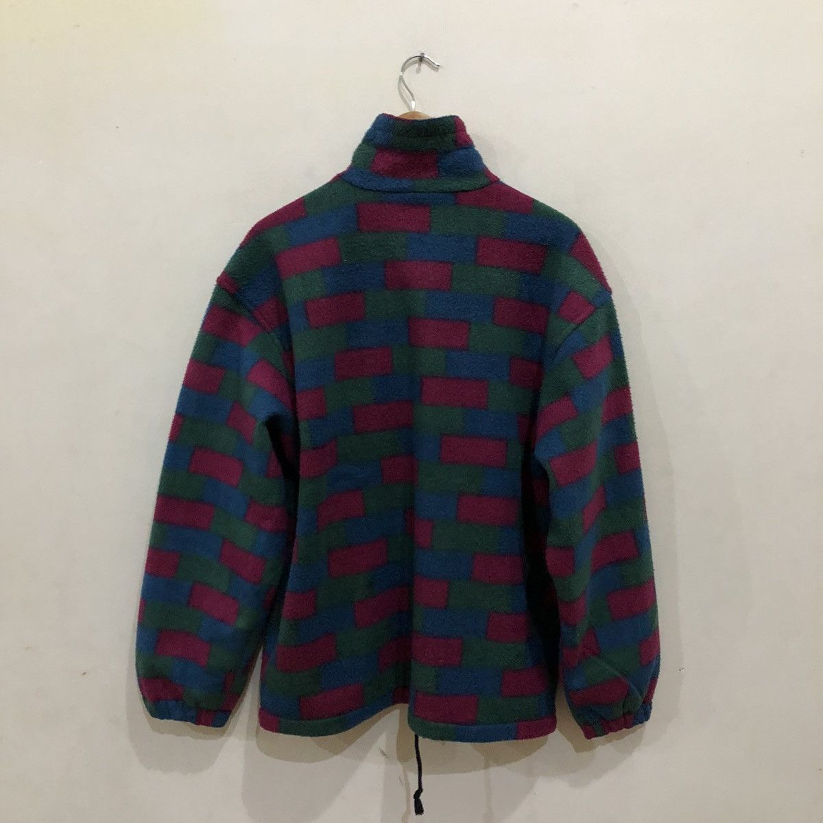 Japanese Brand SEADRAGON Box Design Half Zipper Fleece Jacket Size US L / EU 52-54 / 3 - 8 Thumbnail