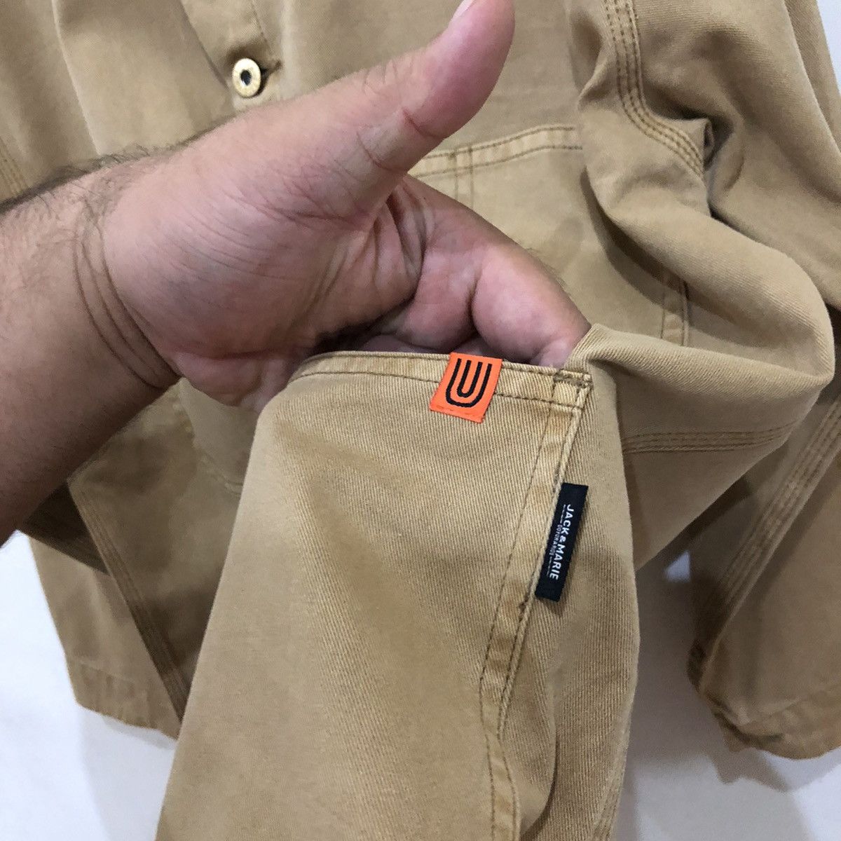 Japanese Brand Universal Overall Chicago Worker Multi Pocket Jacket Size US S / EU 44-46 / 1 - 5 Thumbnail
