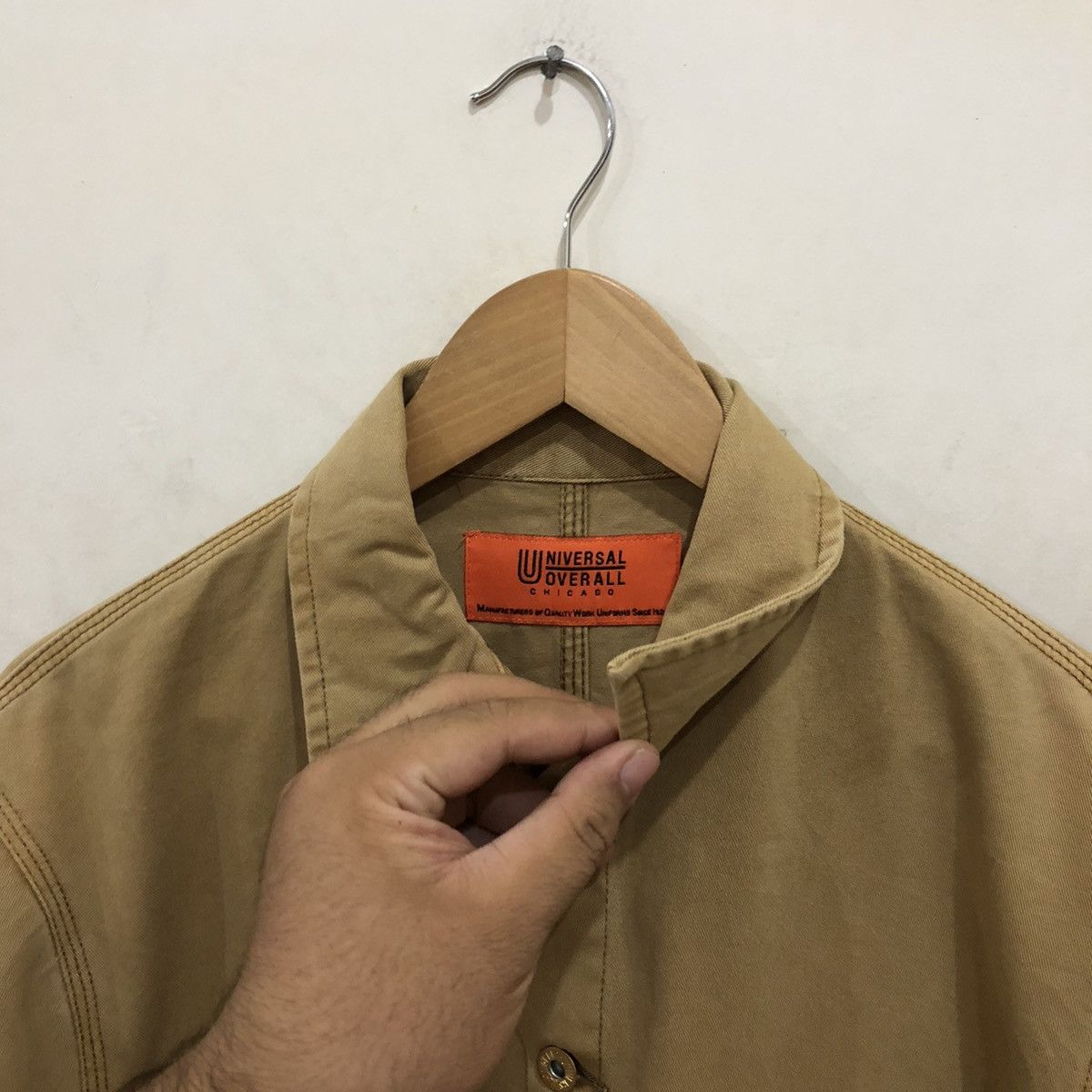 Japanese Brand Universal Overall Chicago Worker Multi Pocket Jacket Size US S / EU 44-46 / 1 - 6 Thumbnail