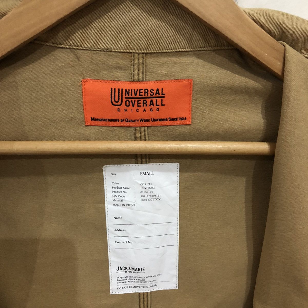 Japanese Brand Universal Overall Chicago Worker Multi Pocket Jacket Size US S / EU 44-46 / 1 - 11 Thumbnail