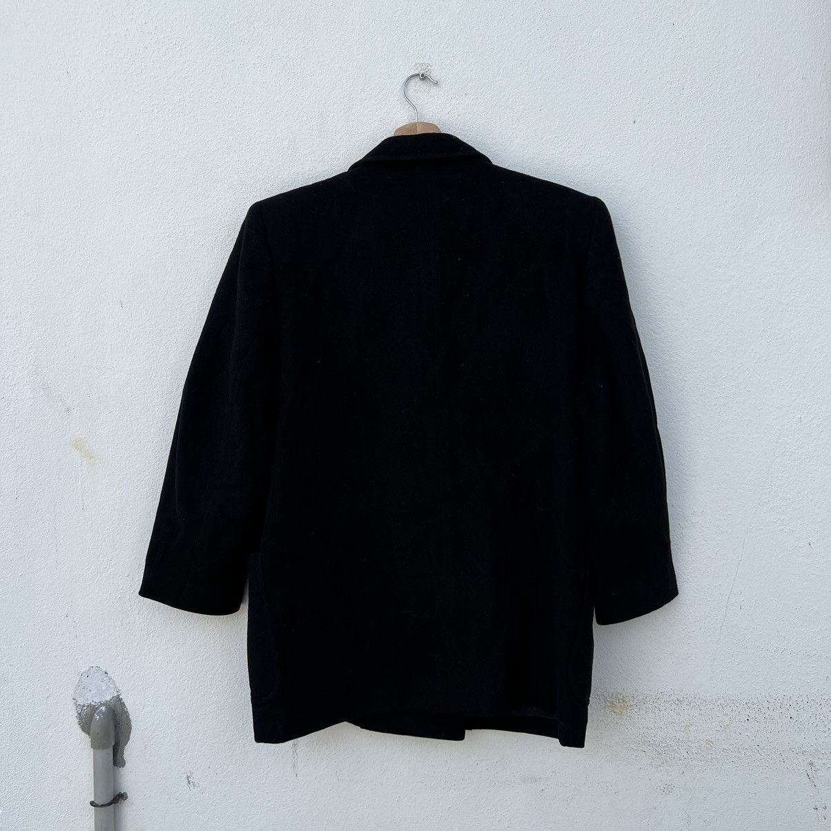Burberry RICH DARK BLACK - DOUBLE BREAST WOOL JACKET COAT Size US M / EU 48-50 / 2 - 7 Thumbnail