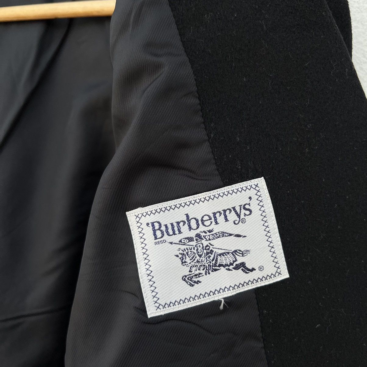 Burberry RICH DARK BLACK - DOUBLE BREAST WOOL JACKET COAT Size US M / EU 48-50 / 2 - 10 Thumbnail