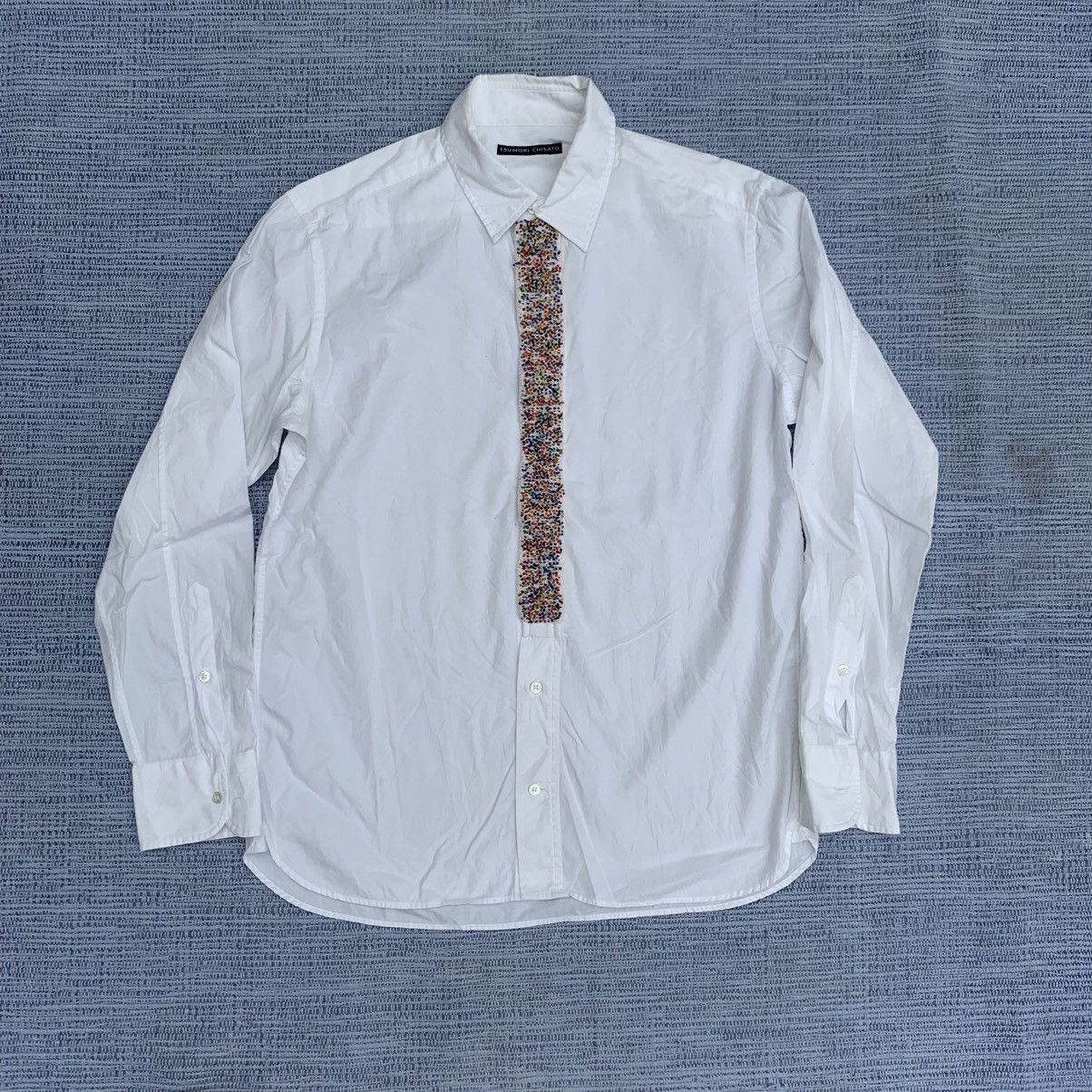 Pre-owned Issey Miyake X Tsumori Chisato White Button Up Shirt