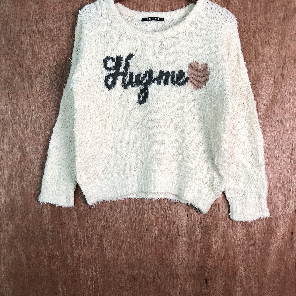 Homespun Knitwear Ingni Brown Shag Shaggy Fur Mohair Knitwear #6568 Size S / US 4 / IT 40 - 3 Thumbnail
