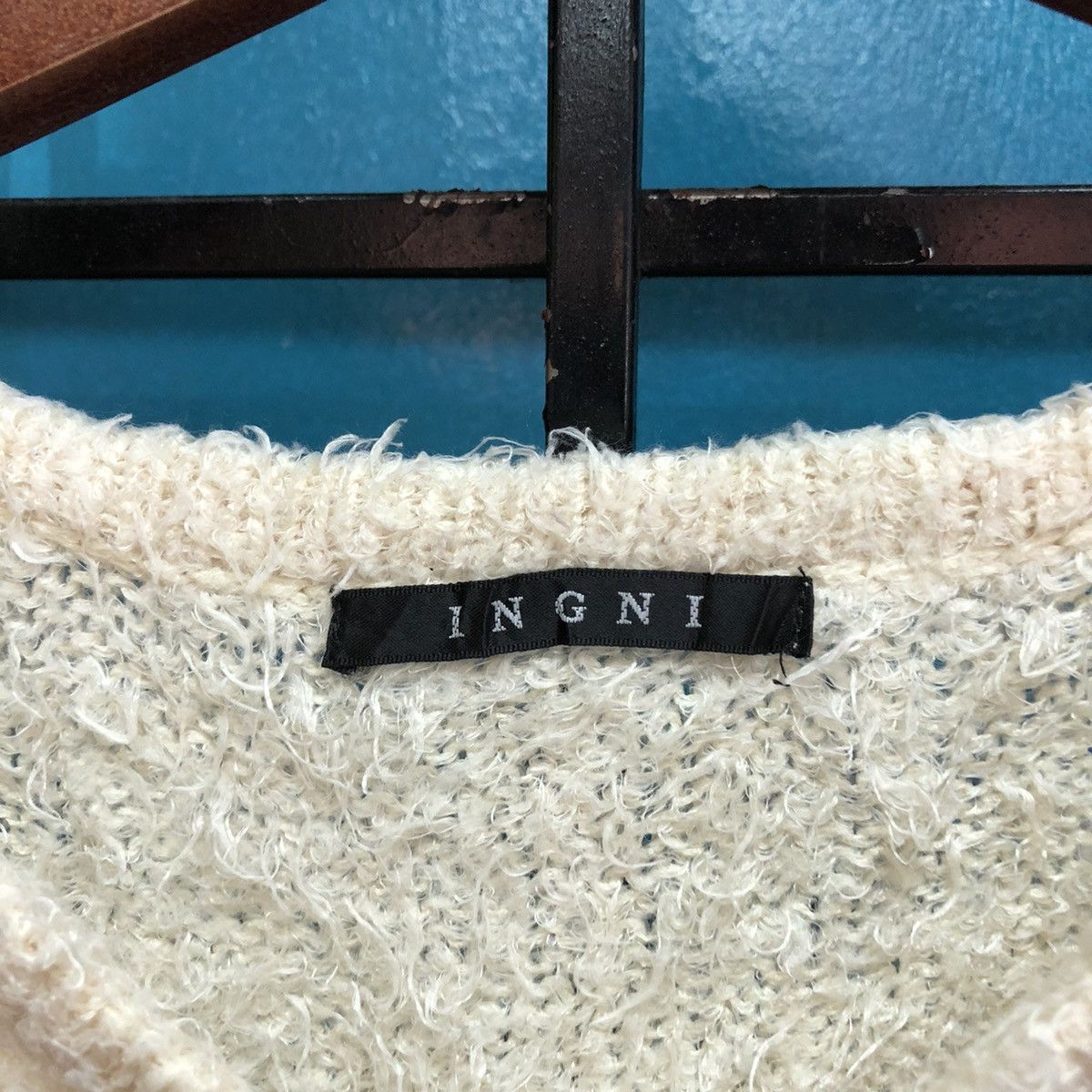 Homespun Knitwear Ingni Brown Shag Shaggy Fur Mohair Knitwear #6568 Size S / US 4 / IT 40 - 9 Thumbnail