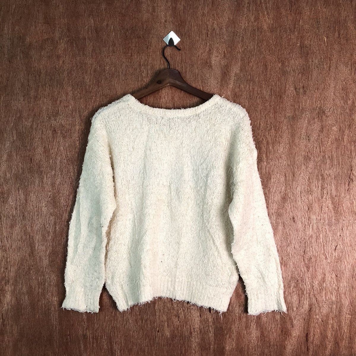 Homespun Knitwear Ingni Brown Shag Shaggy Fur Mohair Knitwear #6568 Size S / US 4 / IT 40 - 7 Thumbnail