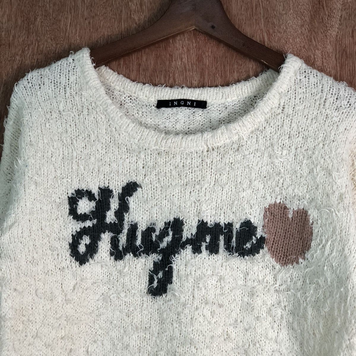 Homespun Knitwear Ingni Brown Shag Shaggy Fur Mohair Knitwear #6568 Size S / US 4 / IT 40 - 6 Thumbnail