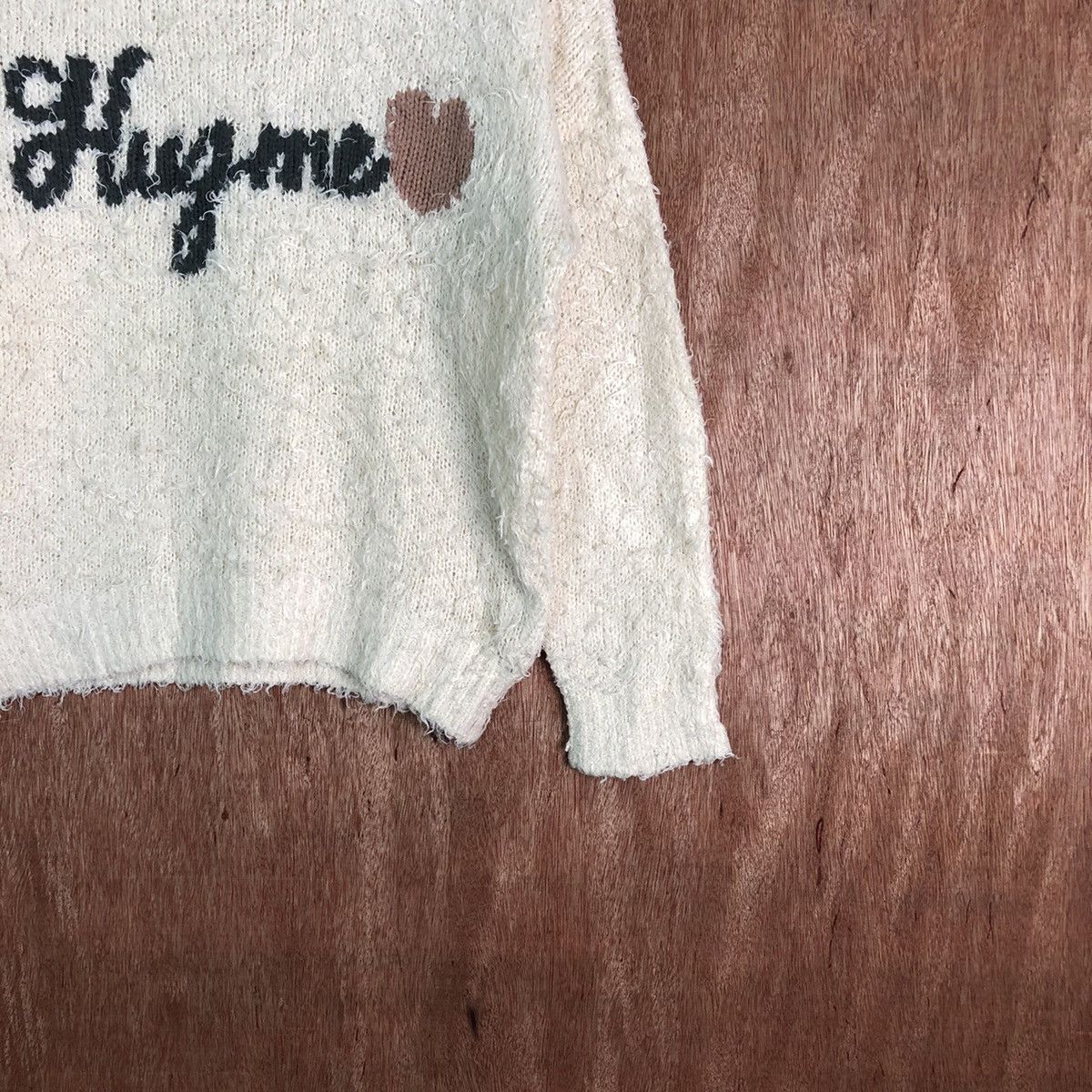 Homespun Knitwear Ingni Brown Shag Shaggy Fur Mohair Knitwear #6568 Size S / US 4 / IT 40 - 5 Thumbnail