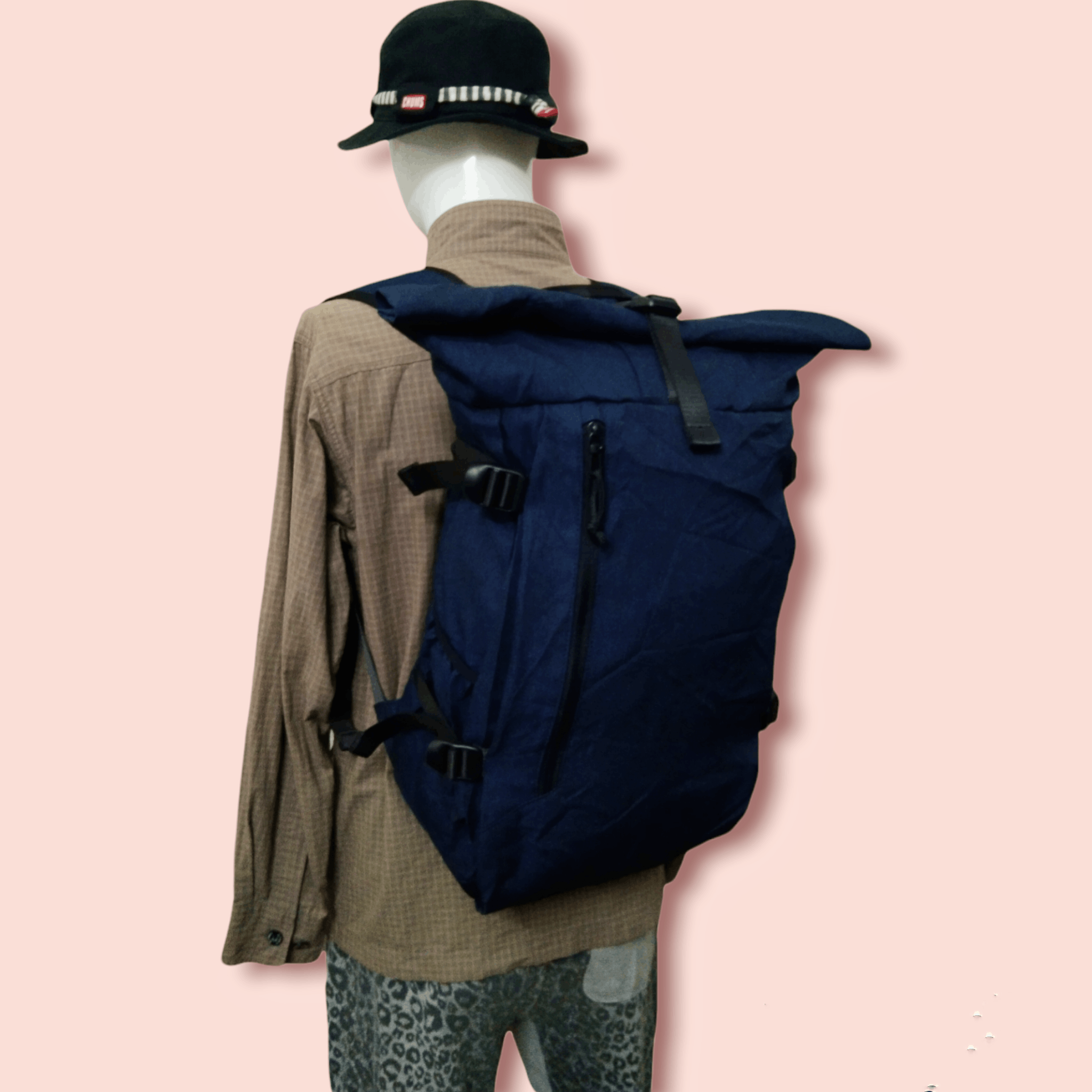 BASE CONTROL × Japanese Brand RARE BASE CONTROL ROLL TOP BACKPACK /RUCKSACK Size ONE SIZE - 4 Thumbnail