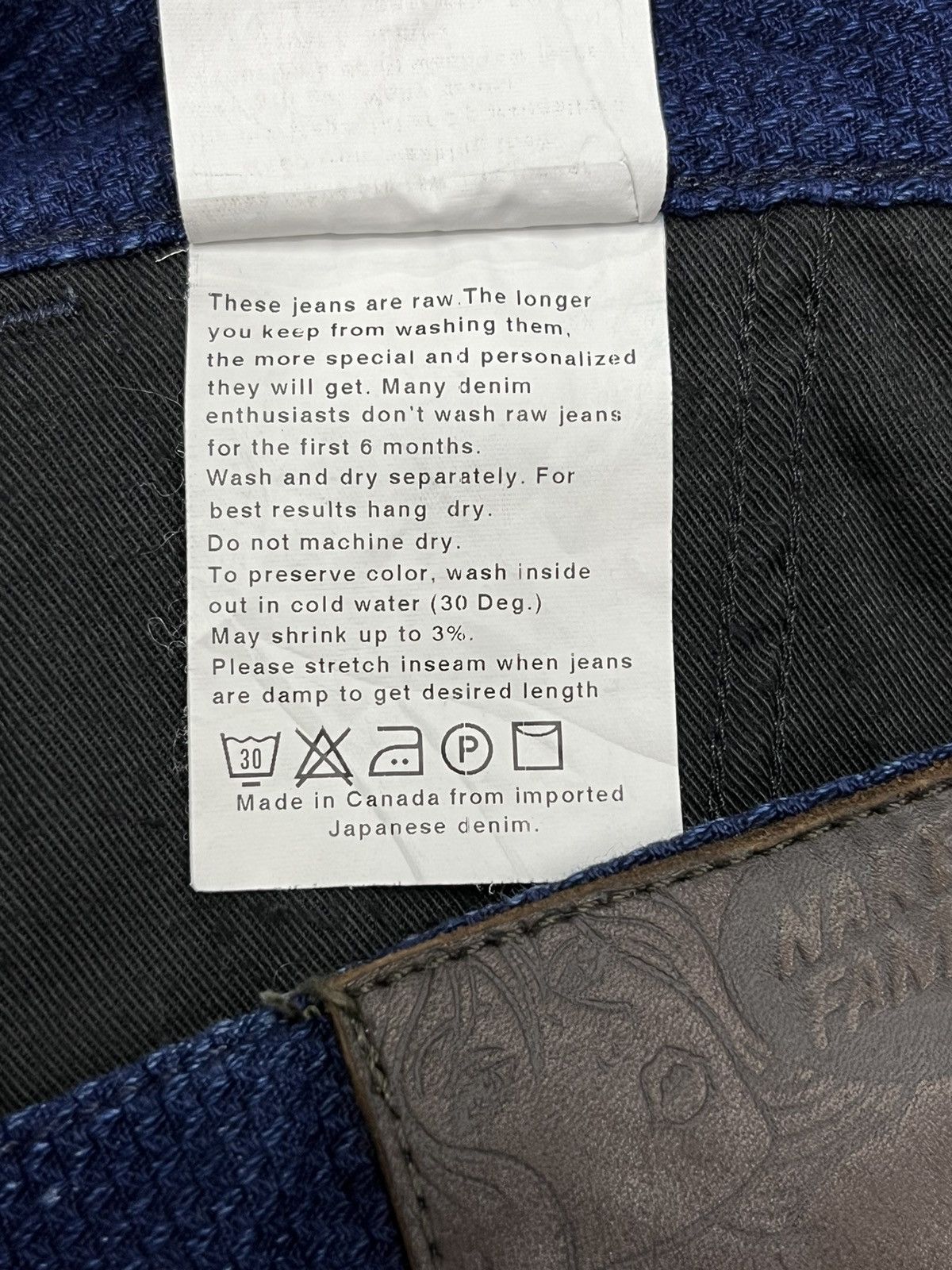 Naked & Famous × Vintage 🔥 NAKED & FAMOUS Japan’s Stretch SASHIKO Fabric Slim Chino Size US 33 - 5 Thumbnail