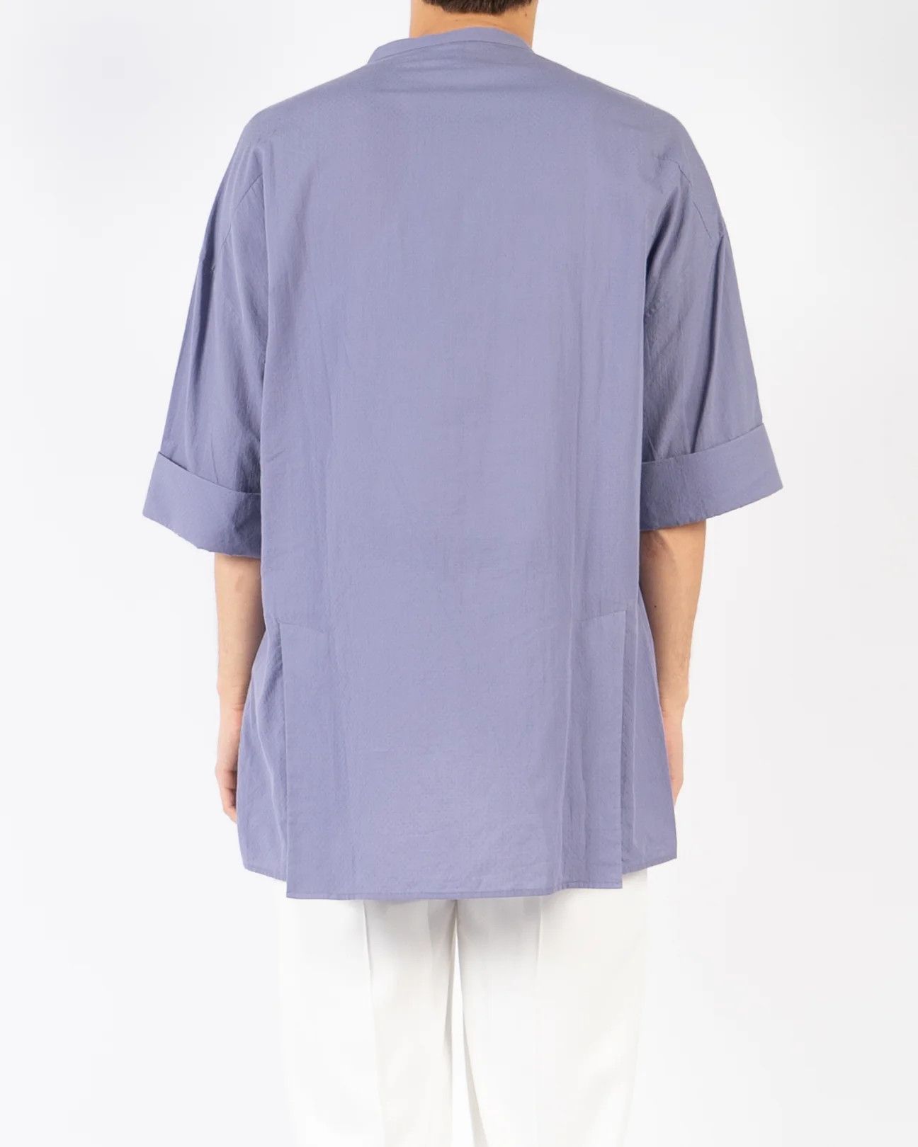 Haider Ackermann SS18 Lilac Oversized Short-Sleeve Shirt Size US S / EU 44-46 / 1 - 4 Thumbnail