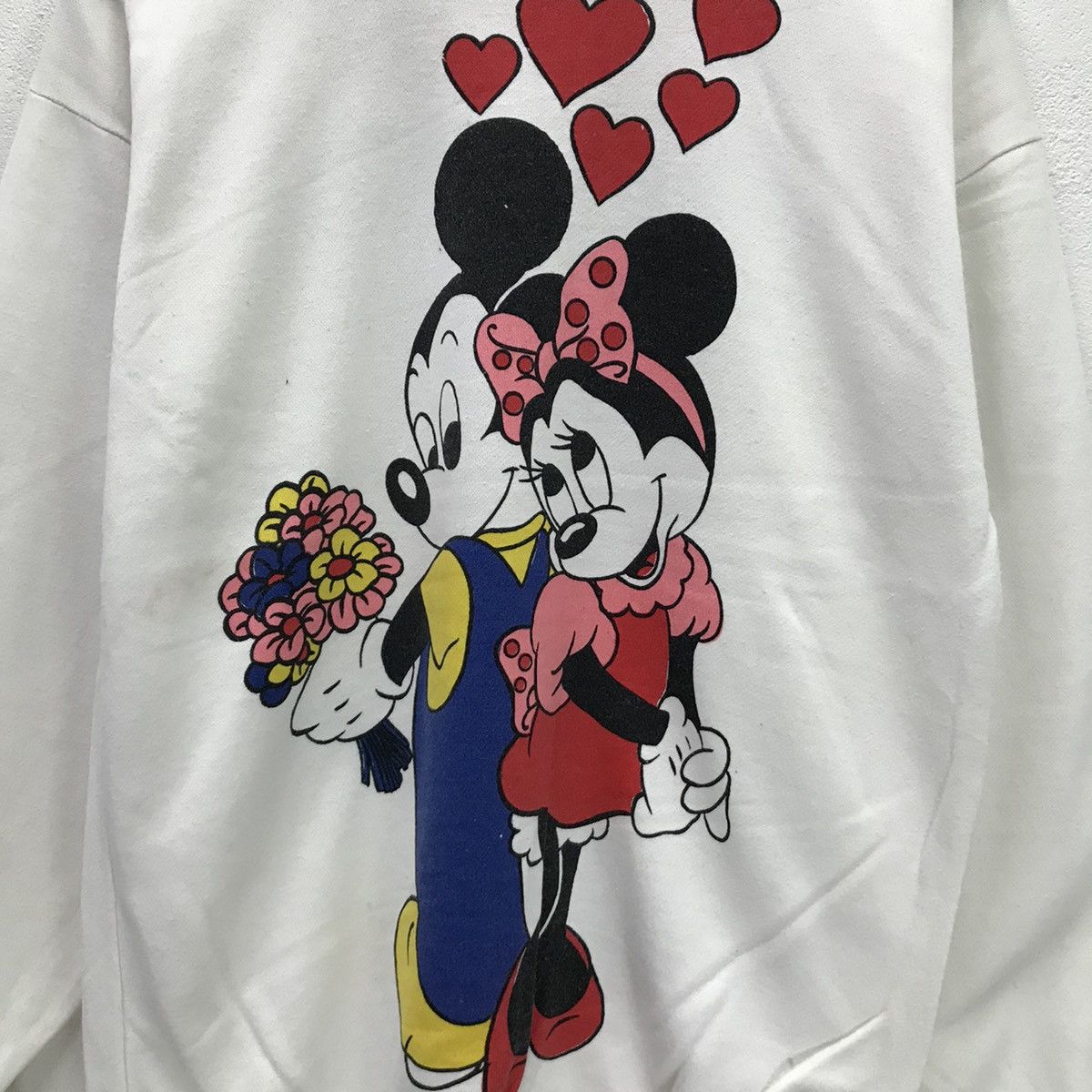 Mickey Mouse × Vintage Vintage Mirror DISNEY Mickey Minnie With Love Sweatshirt Size US M / EU 48-50 / 2 - 4 Thumbnail
