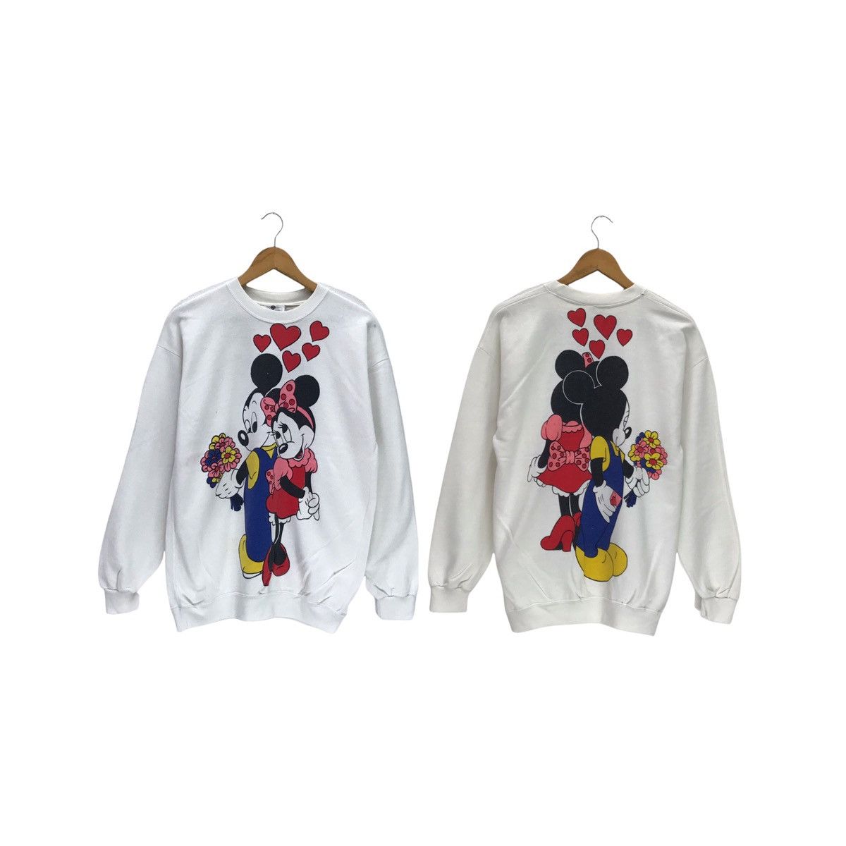 Vintage Mirror DISNEY Mickey Minnie With Love Sweatshirt
