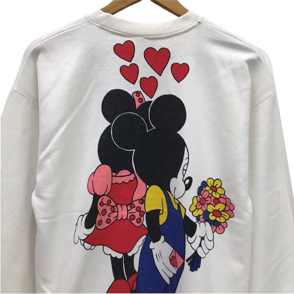 Mickey Mouse × Vintage Vintage Mirror DISNEY Mickey Minnie With Love Sweatshirt Size US M / EU 48-50 / 2 - 7 Thumbnail