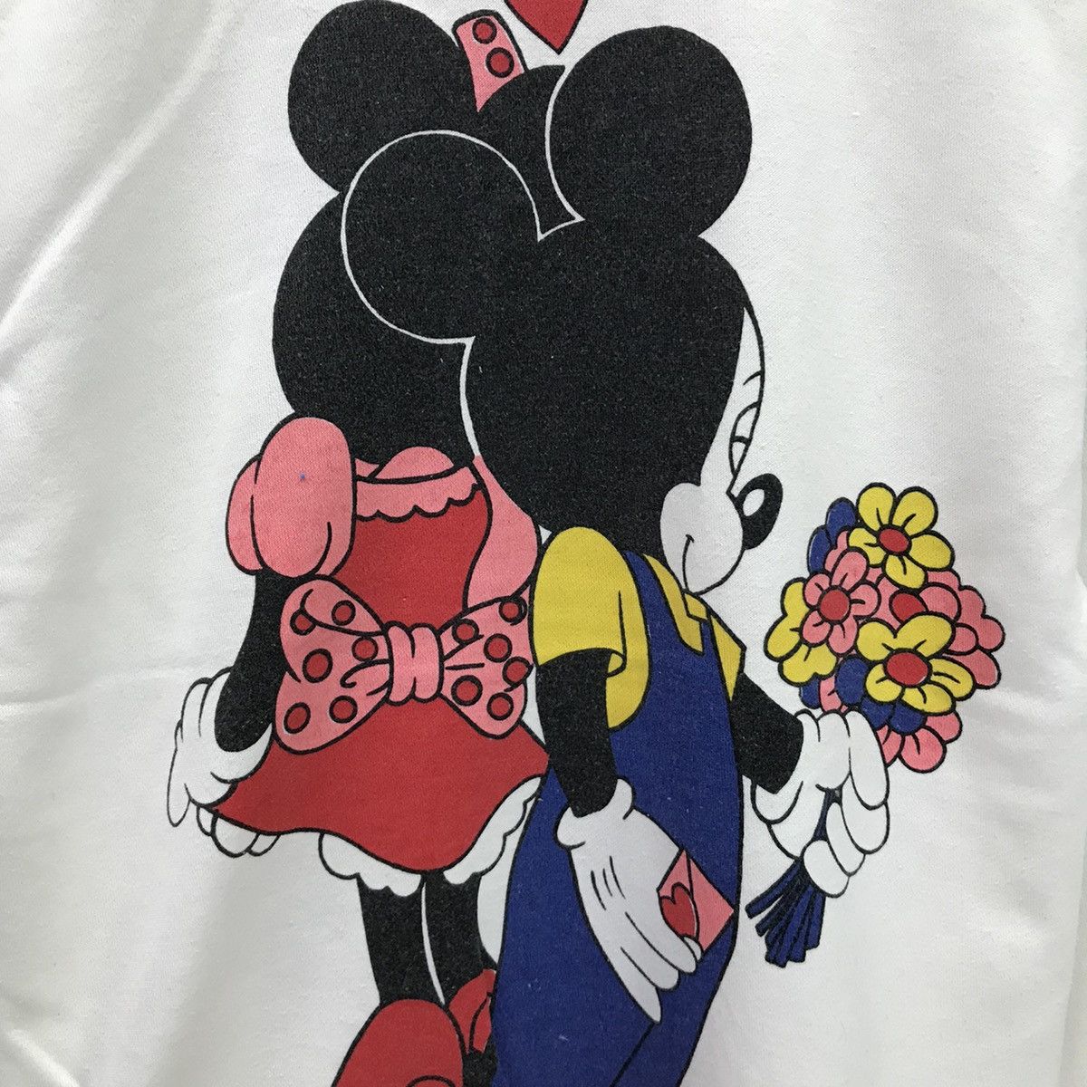 Mickey Mouse × Vintage Vintage Mirror DISNEY Mickey Minnie With Love Sweatshirt Size US M / EU 48-50 / 2 - 8 Thumbnail