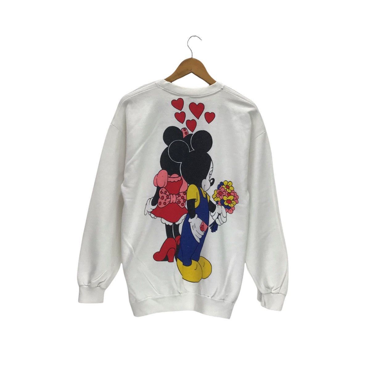 Mickey Mouse × Vintage Vintage Mirror DISNEY Mickey Minnie With Love Sweatshirt Size US M / EU 48-50 / 2 - 6 Thumbnail