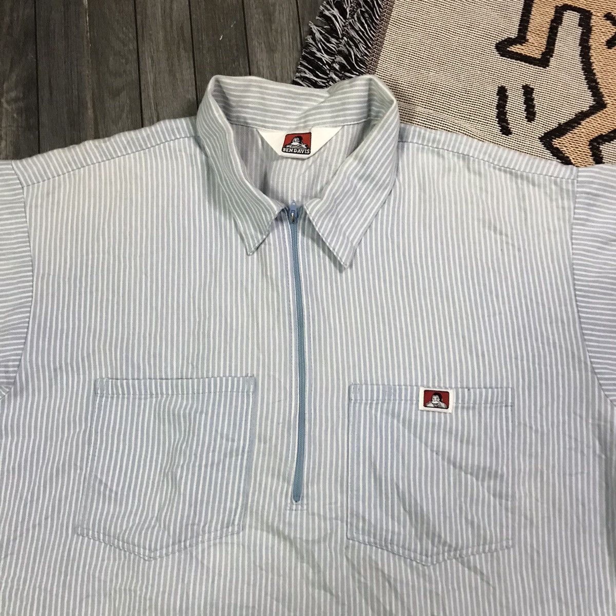Ben Davis × Vintage Vintage Ben Davis work shirt hickory stripe Size US L / EU 52-54 / 3 - 2 Thumbnail