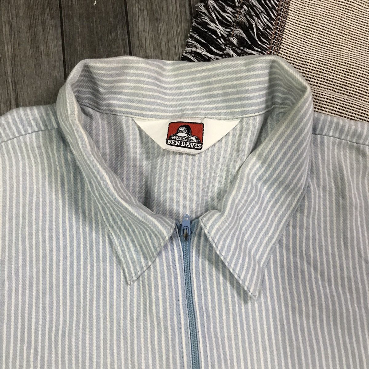 Ben Davis × Vintage Vintage Ben Davis work shirt hickory stripe Size US L / EU 52-54 / 3 - 4 Thumbnail