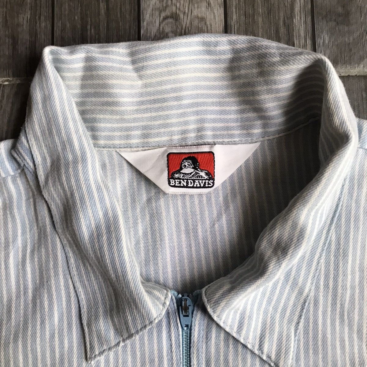 Ben Davis × Vintage Vintage Ben Davis work shirt hickory stripe Size US L / EU 52-54 / 3 - 9 Thumbnail