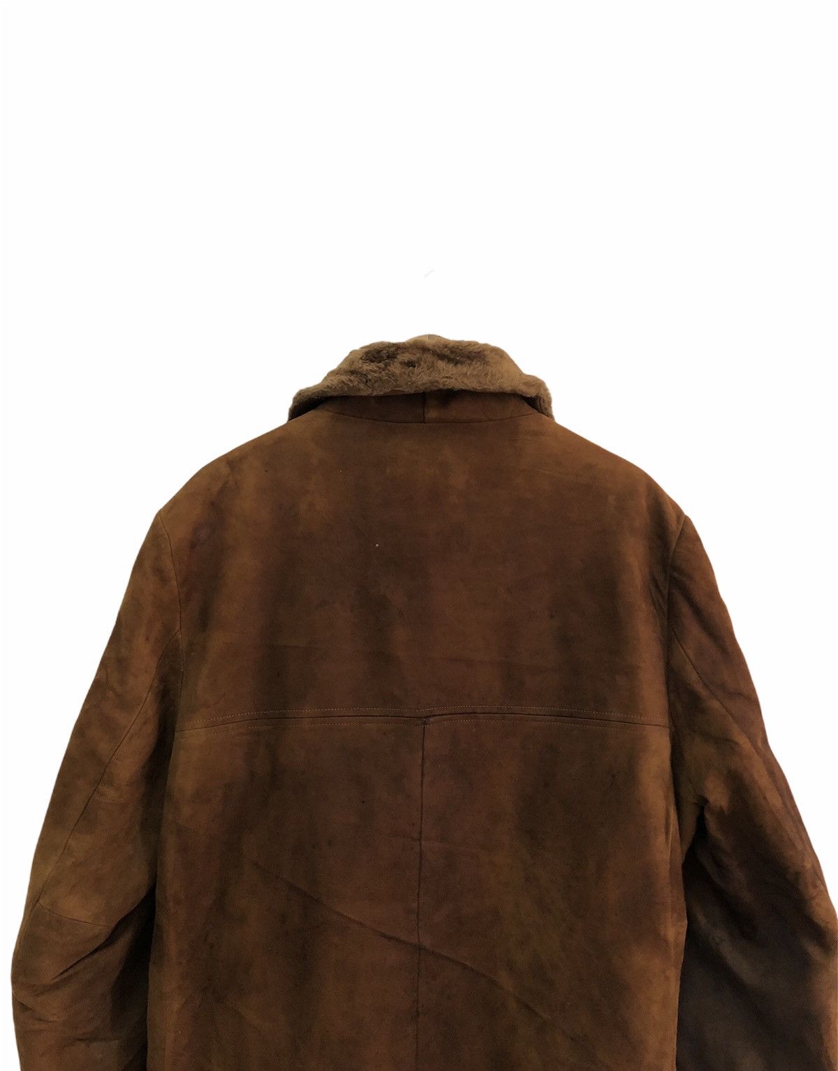 Sears Vintage 70s Sears Shearling Leather Heavy Coat Size US L / EU 52-54 / 3 - 7 Thumbnail