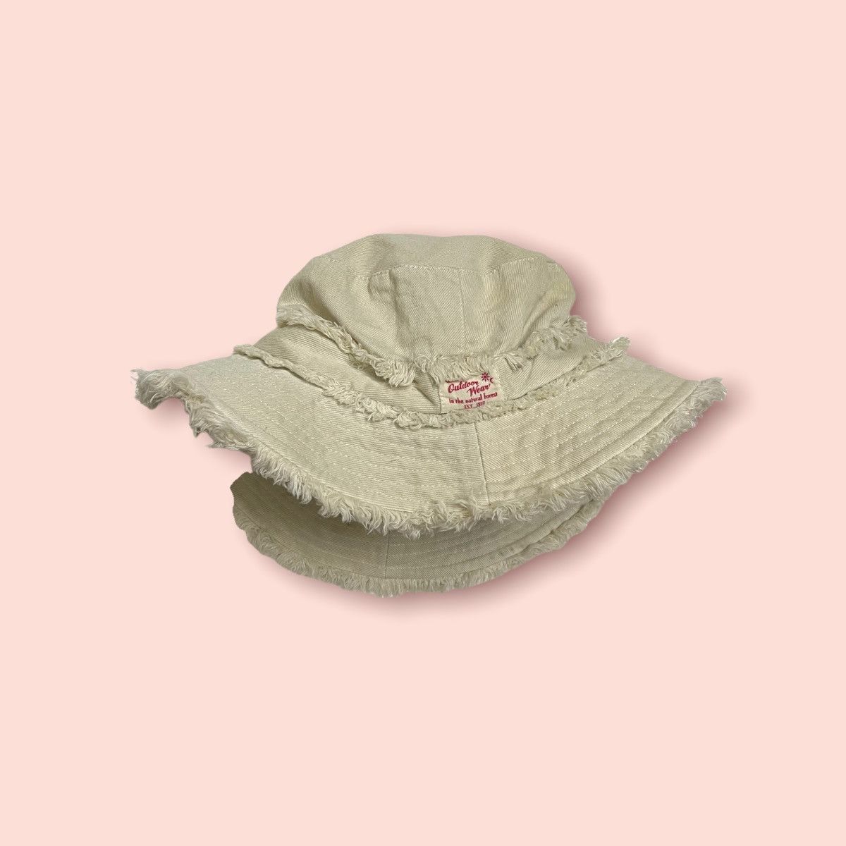 Japanese Brand DOPE🔥TITICACA RAW EDGE OUTDOOR BUCKET HAT Size ONE SIZE - 10 Thumbnail