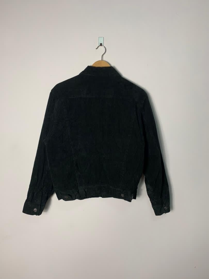Uniqlo Uniglo Black Corduroy Trucker Denim Jacket Size US M / EU 48-50 / 2 - 3 Thumbnail