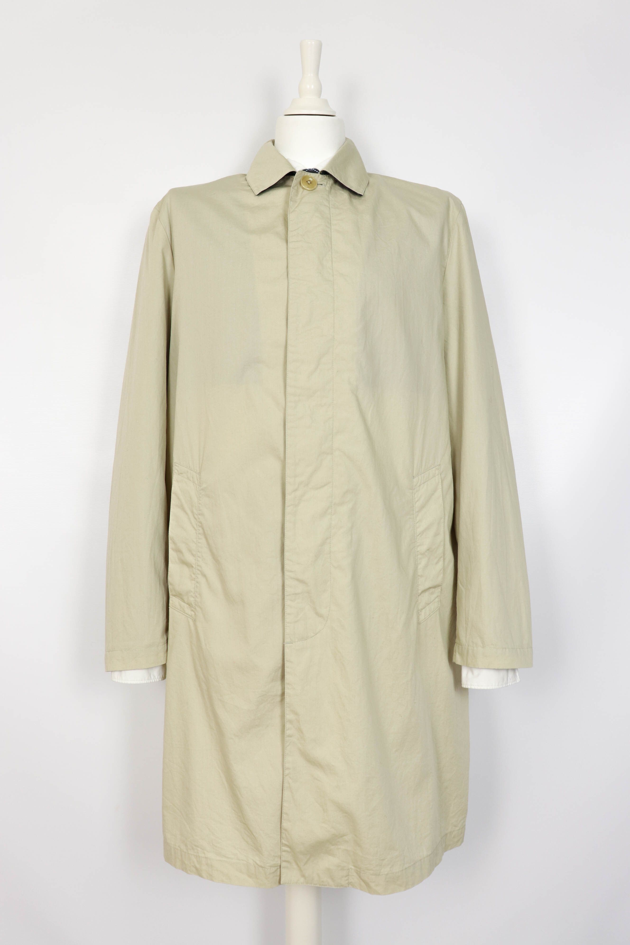 Polo by Ralph Lauren Vintage Beige Cotton Mac Coat Jacket