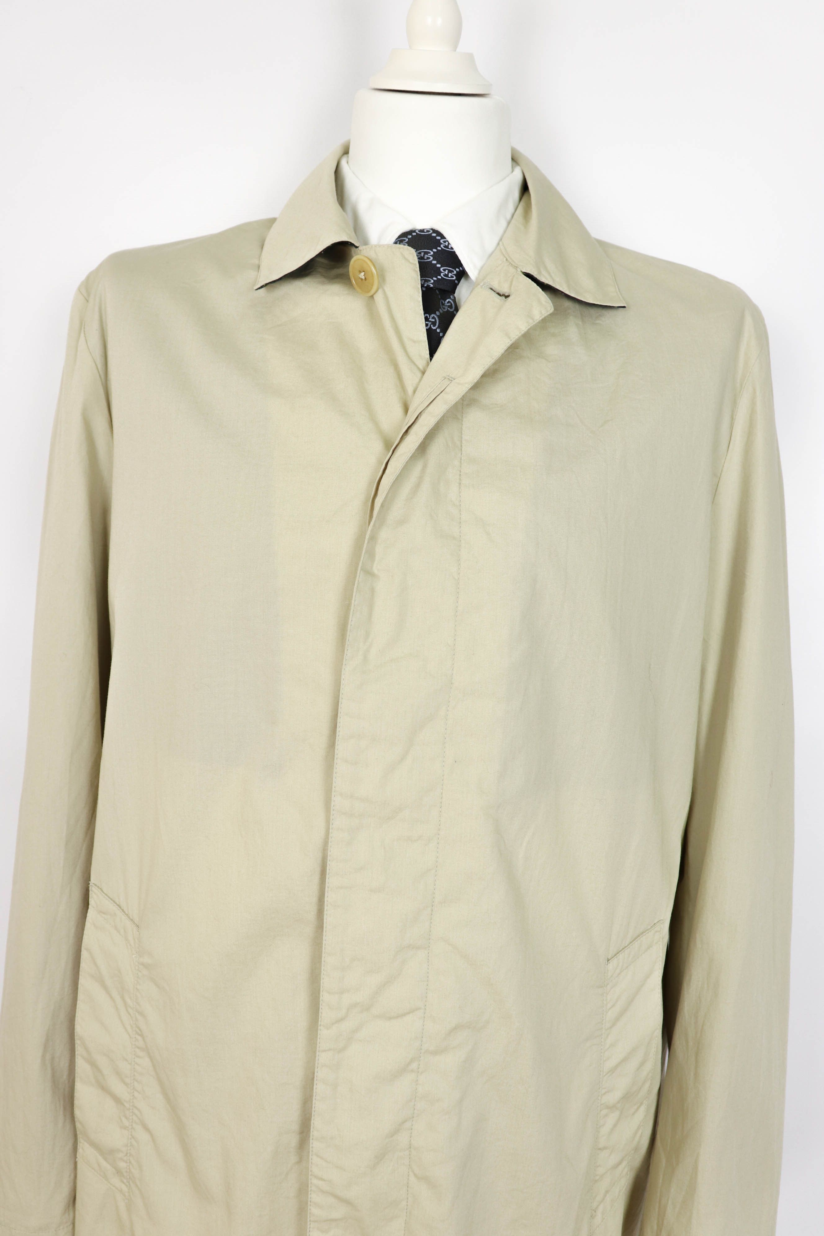 Polo Ralph Lauren Polo by Ralph Lauren Vintage Beige Cotton Mac Coat Jacket Size US M / EU 48-50 / 2 - 5 Thumbnail