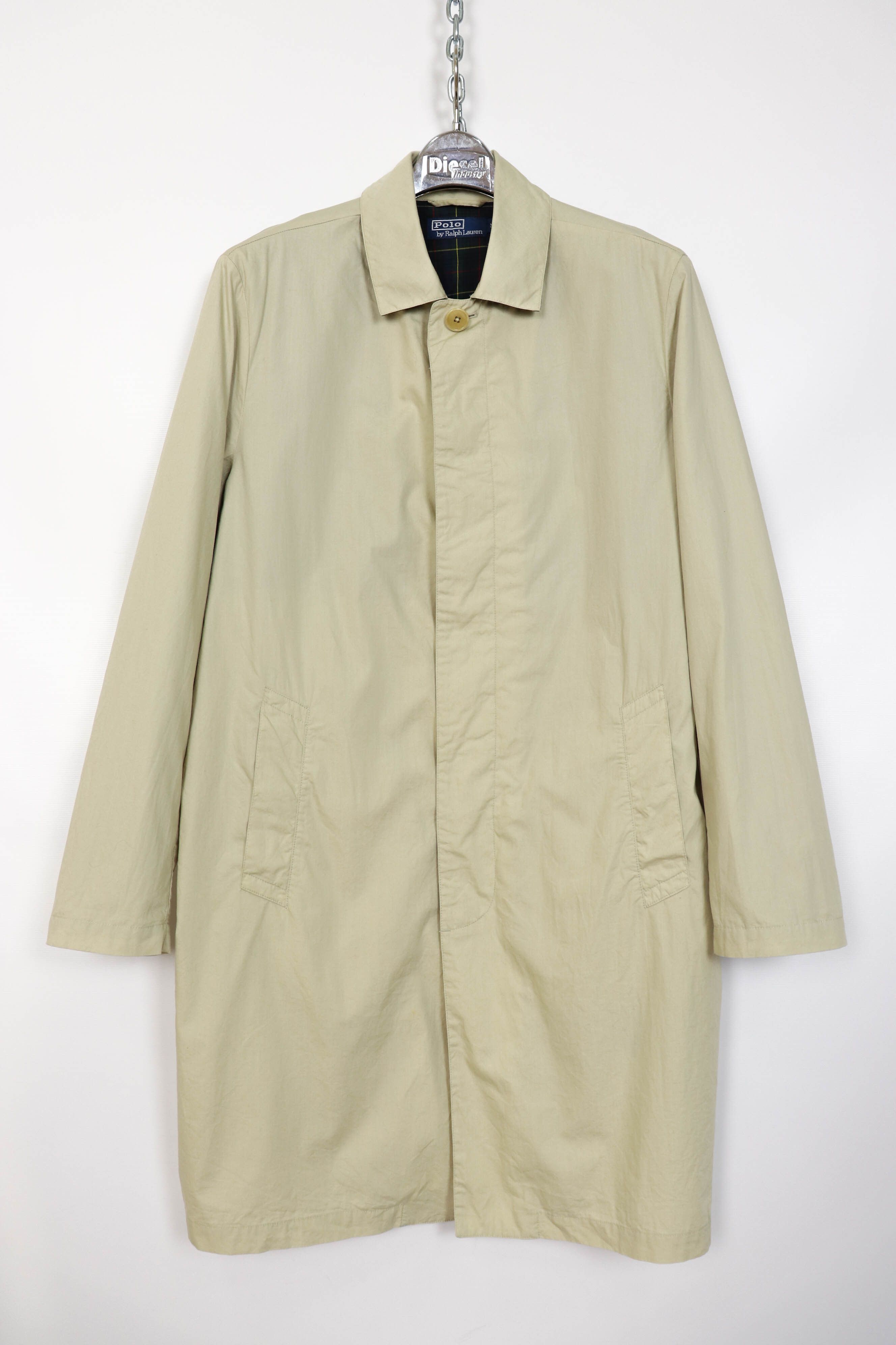 Polo Ralph Lauren Polo by Ralph Lauren Vintage Beige Cotton Mac Coat Jacket Size US M / EU 48-50 / 2 - 3 Thumbnail