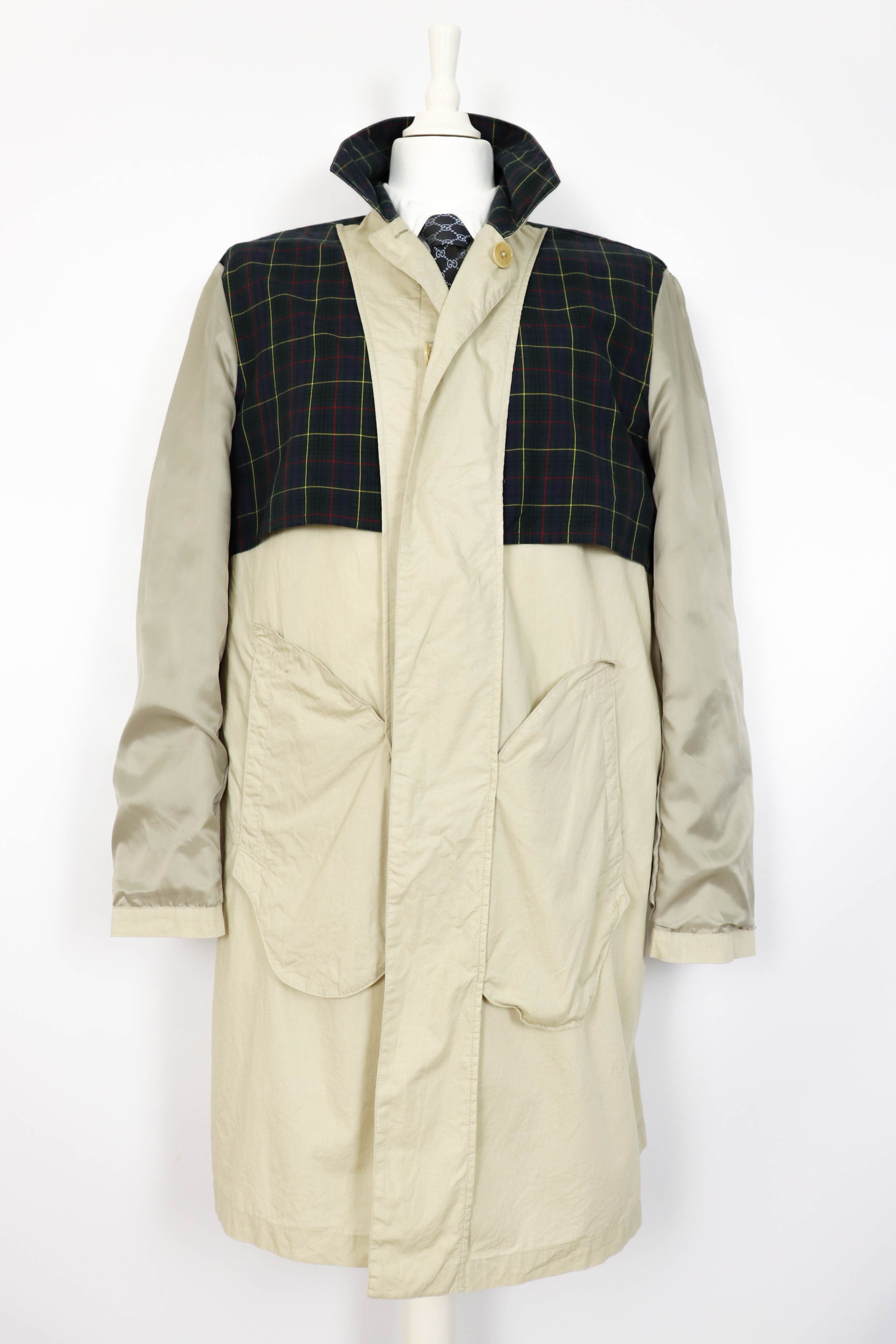 Polo Ralph Lauren Polo by Ralph Lauren Vintage Beige Cotton Mac Coat Jacket Size US M / EU 48-50 / 2 - 9 Thumbnail