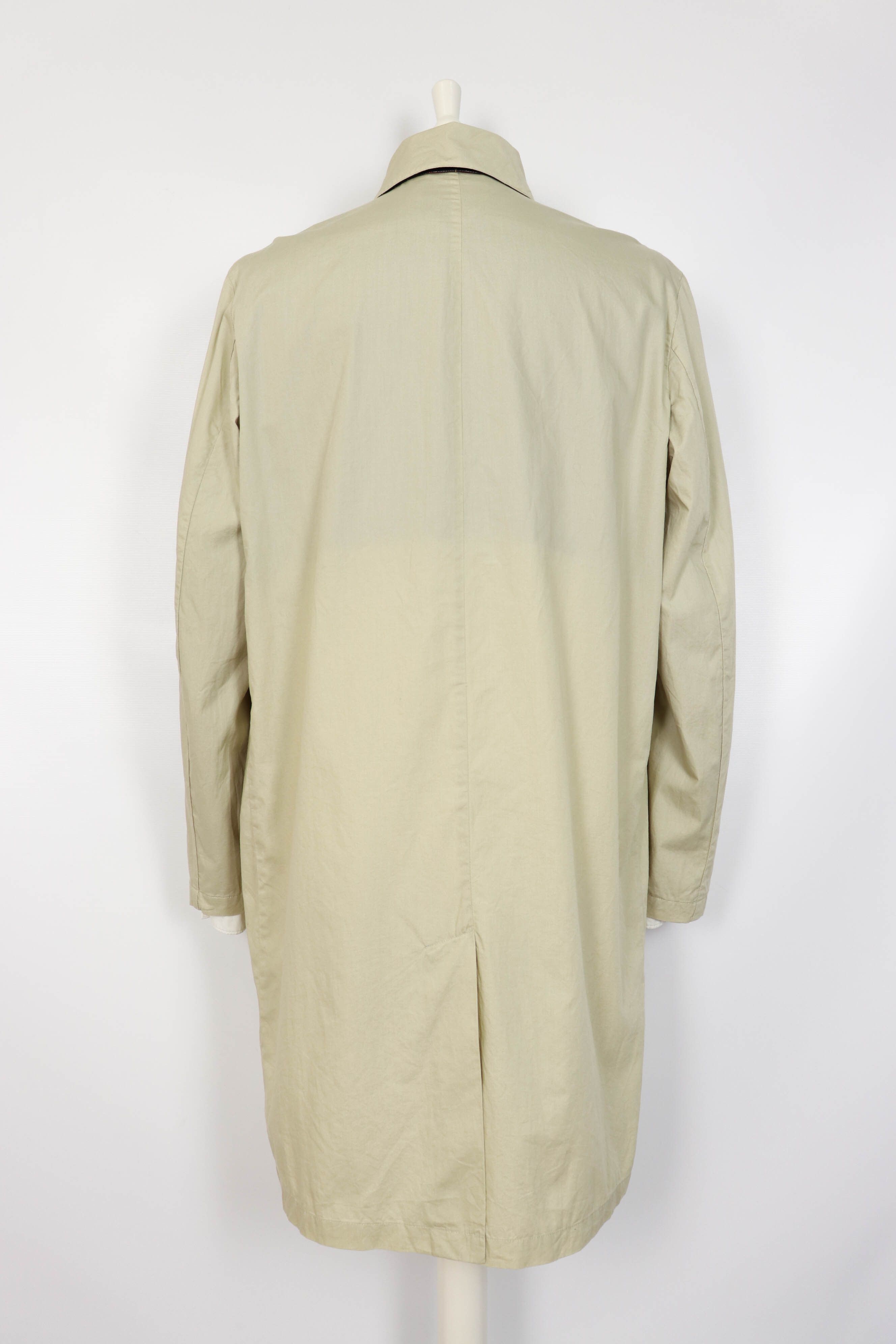 Polo Ralph Lauren Polo by Ralph Lauren Vintage Beige Cotton Mac Coat Jacket Size US M / EU 48-50 / 2 - 2 Thumbnail