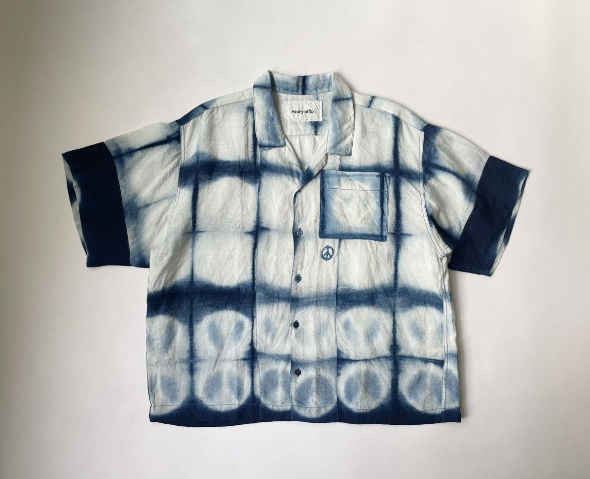 Image of Story Mfg Peace Tie Dye Print Shirt, Men's (Size XL)