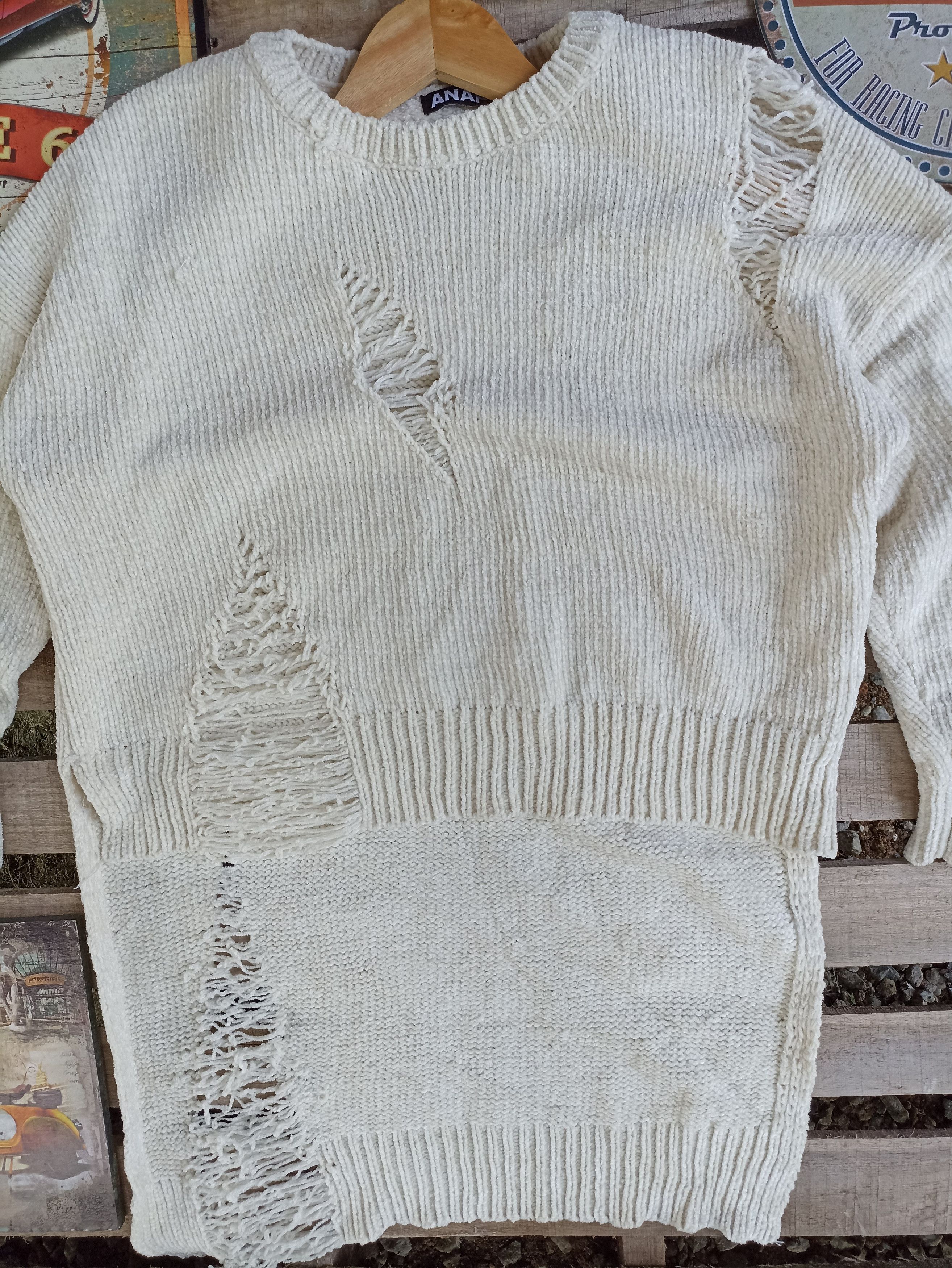 Aran Isles Knitwear × Japanese Brand × Other Anap Distressed Knit Clothing Size XL / US 12-14 / IT 48-50 - 3 Thumbnail