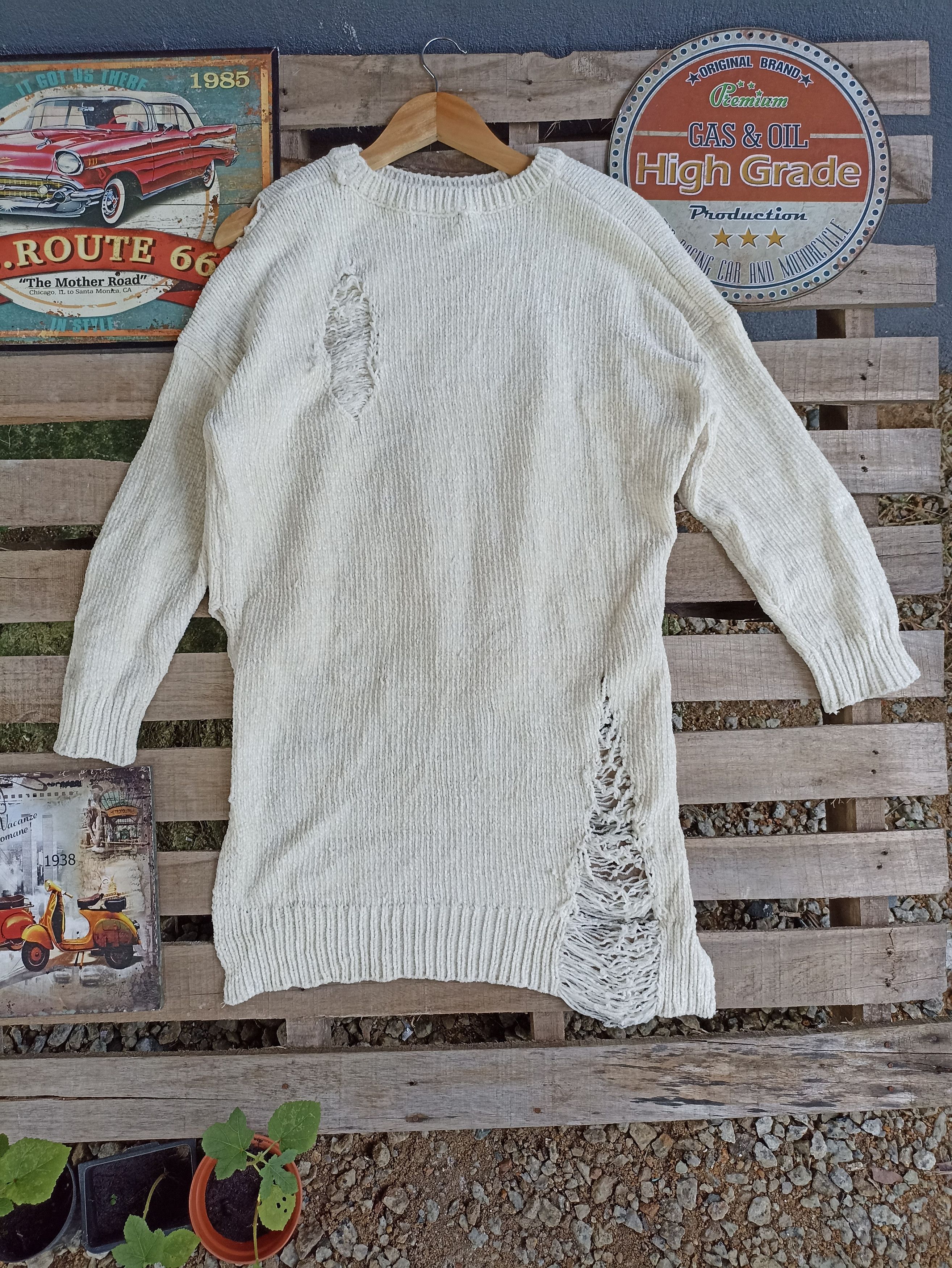 Aran Isles Knitwear × Japanese Brand × Other Anap Distressed Knit Clothing Size XL / US 12-14 / IT 48-50 - 6 Thumbnail