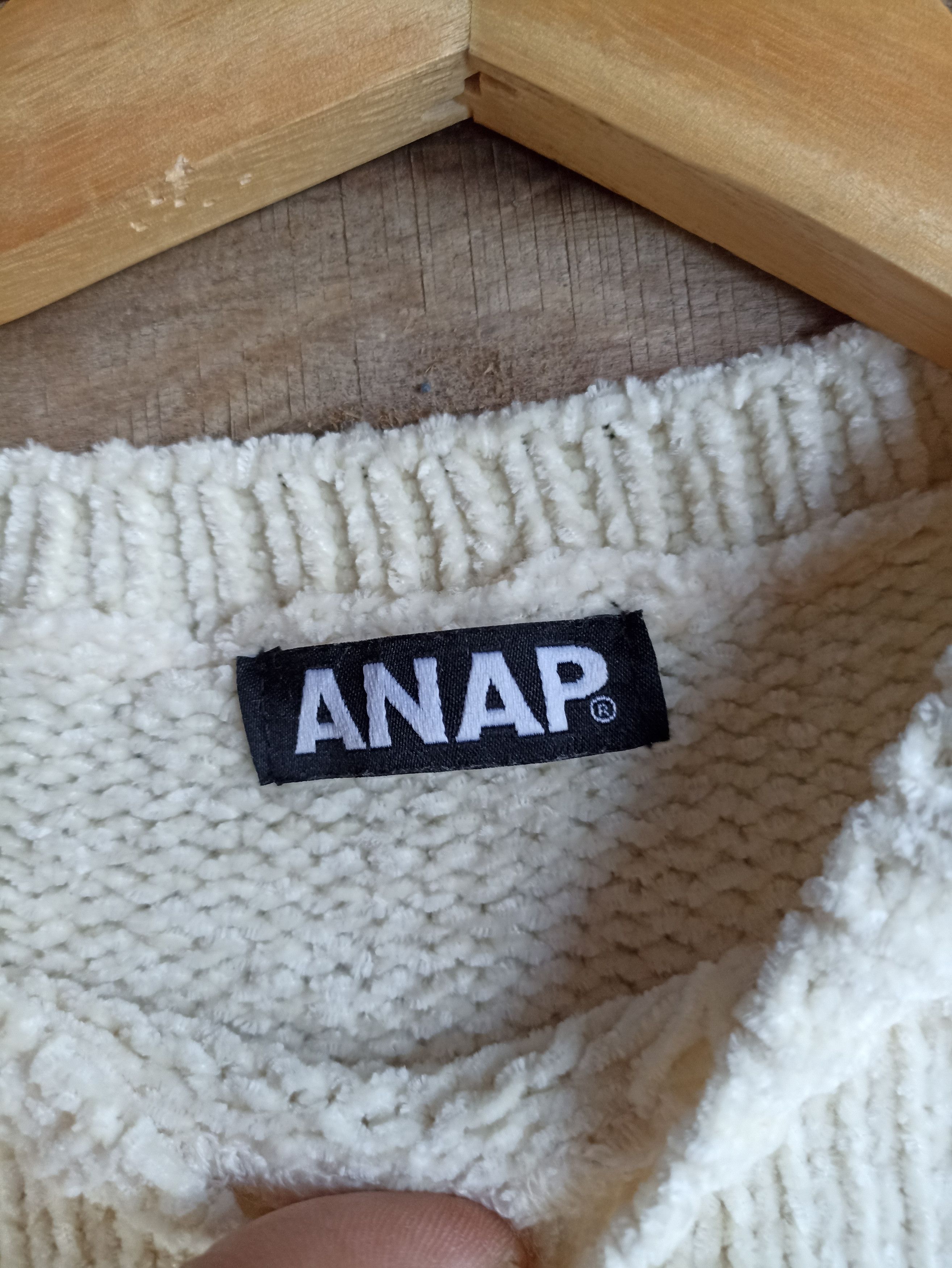 Aran Isles Knitwear × Japanese Brand × Other Anap Distressed Knit Clothing Size XL / US 12-14 / IT 48-50 - 4 Thumbnail