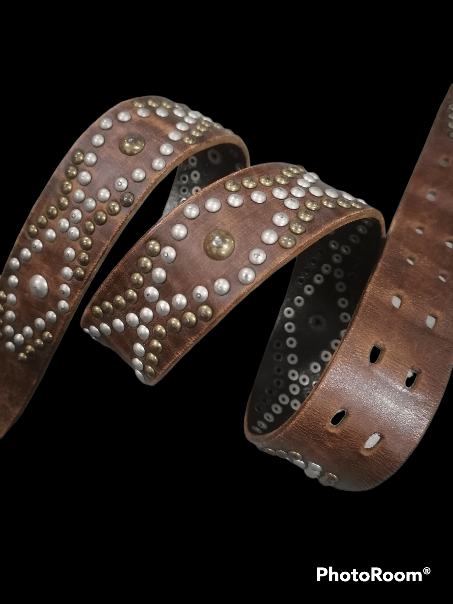 Genuine Leather × Other 🔥Unbranded Navajo Studded Leather Belts Size ONE SIZE - 2 Thumbnail
