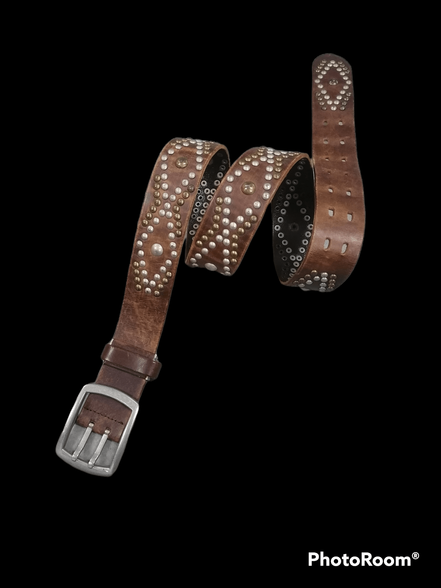 Genuine Leather × Other 🔥Unbranded Navajo Studded Leather Belts Size ONE SIZE - 1 Thumbnail