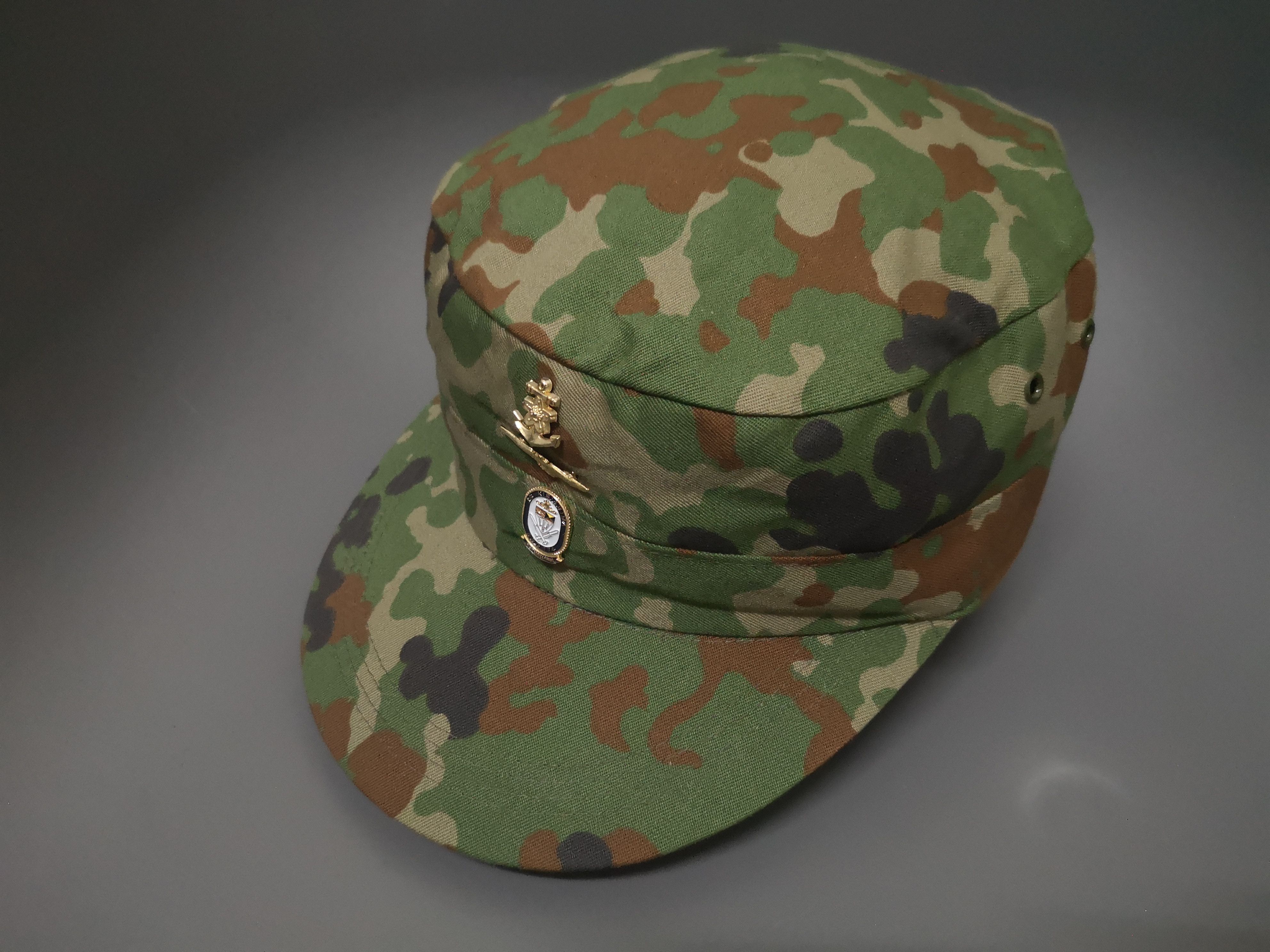Japanese Brand JAPAN PACIFIC KIRISHIMA CAMOUFLAGE HAT WITH BADGES Size ONE SIZE - 14 Thumbnail