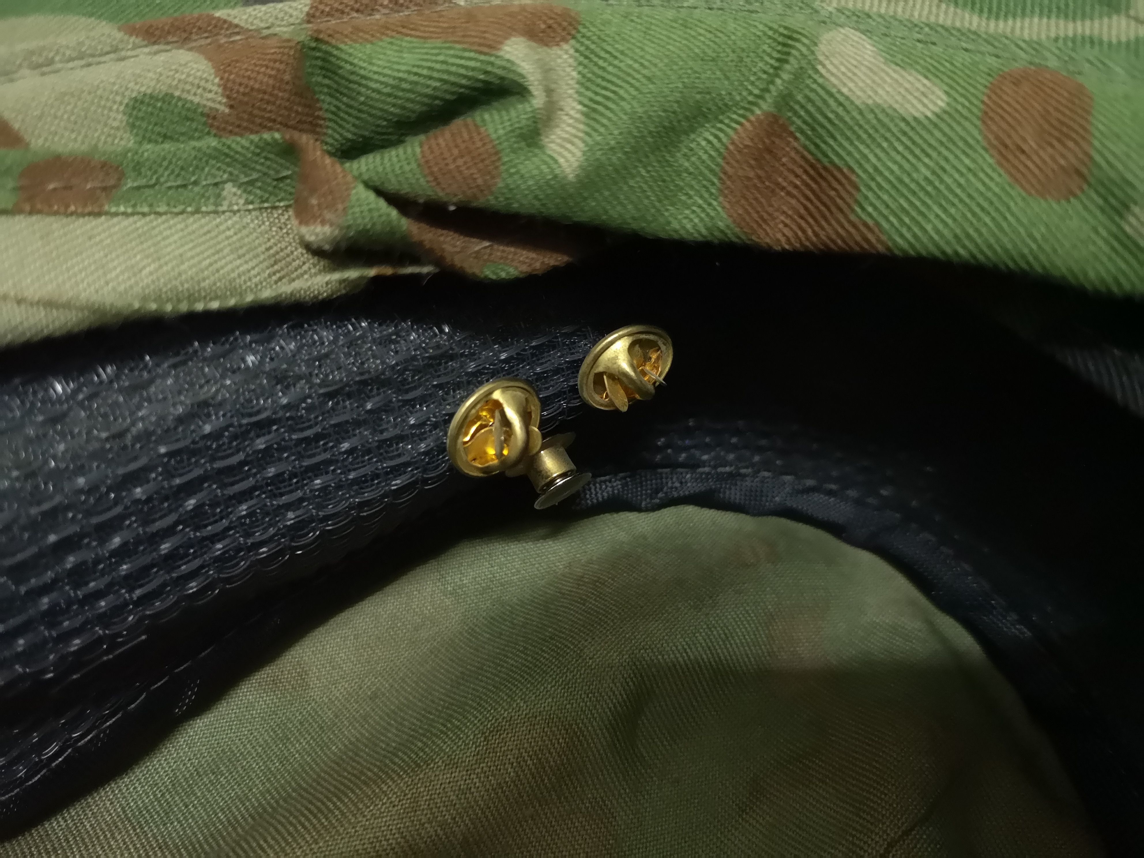 Japanese Brand JAPAN PACIFIC KIRISHIMA CAMOUFLAGE HAT WITH BADGES Size ONE SIZE - 23 Thumbnail