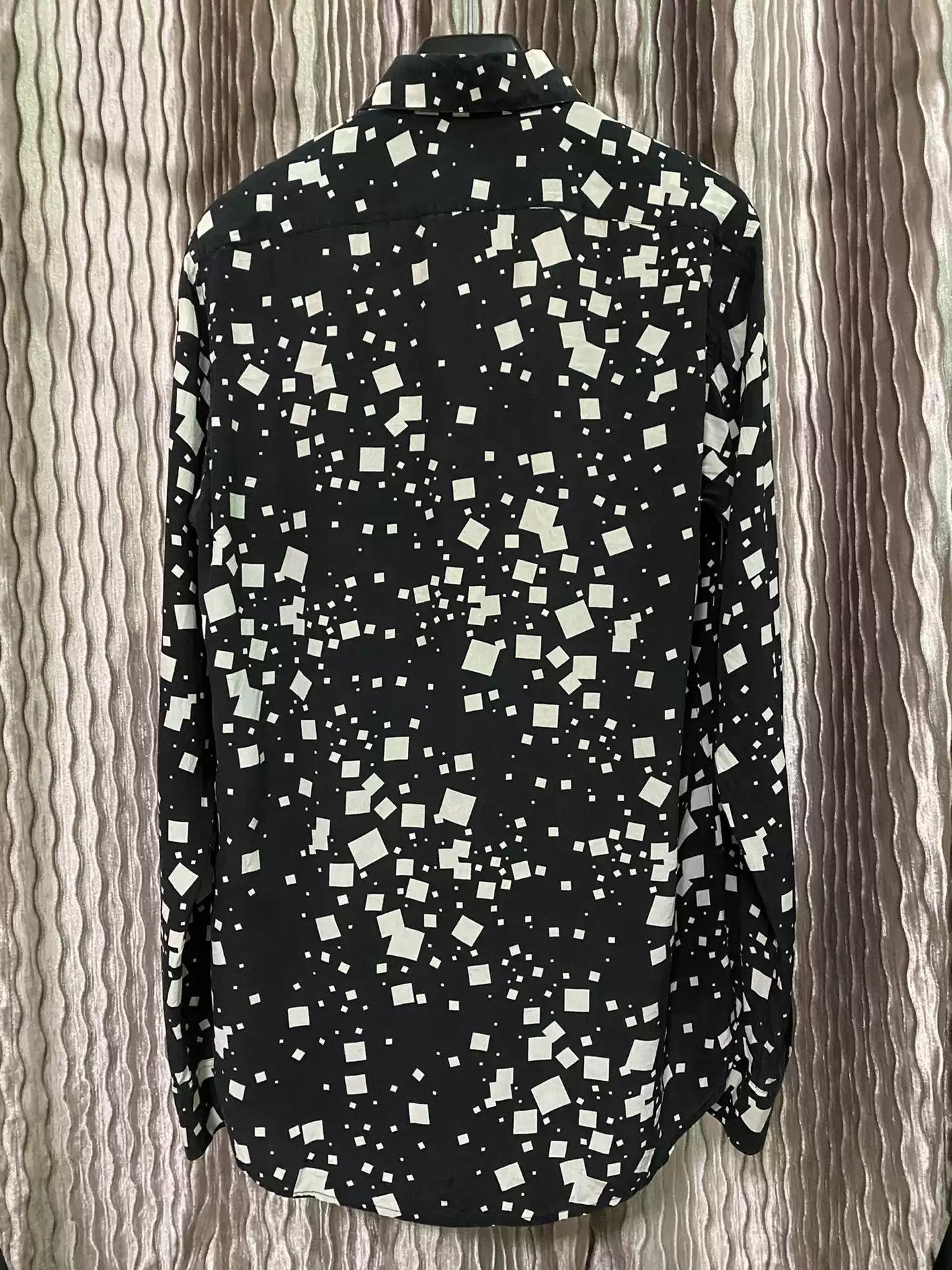 Yves Saint Laurent Saint Laurent 14Ss Silk Square Shirt Size 37 Black Size US M / EU 48-50 / 2 - 2 Thumbnail