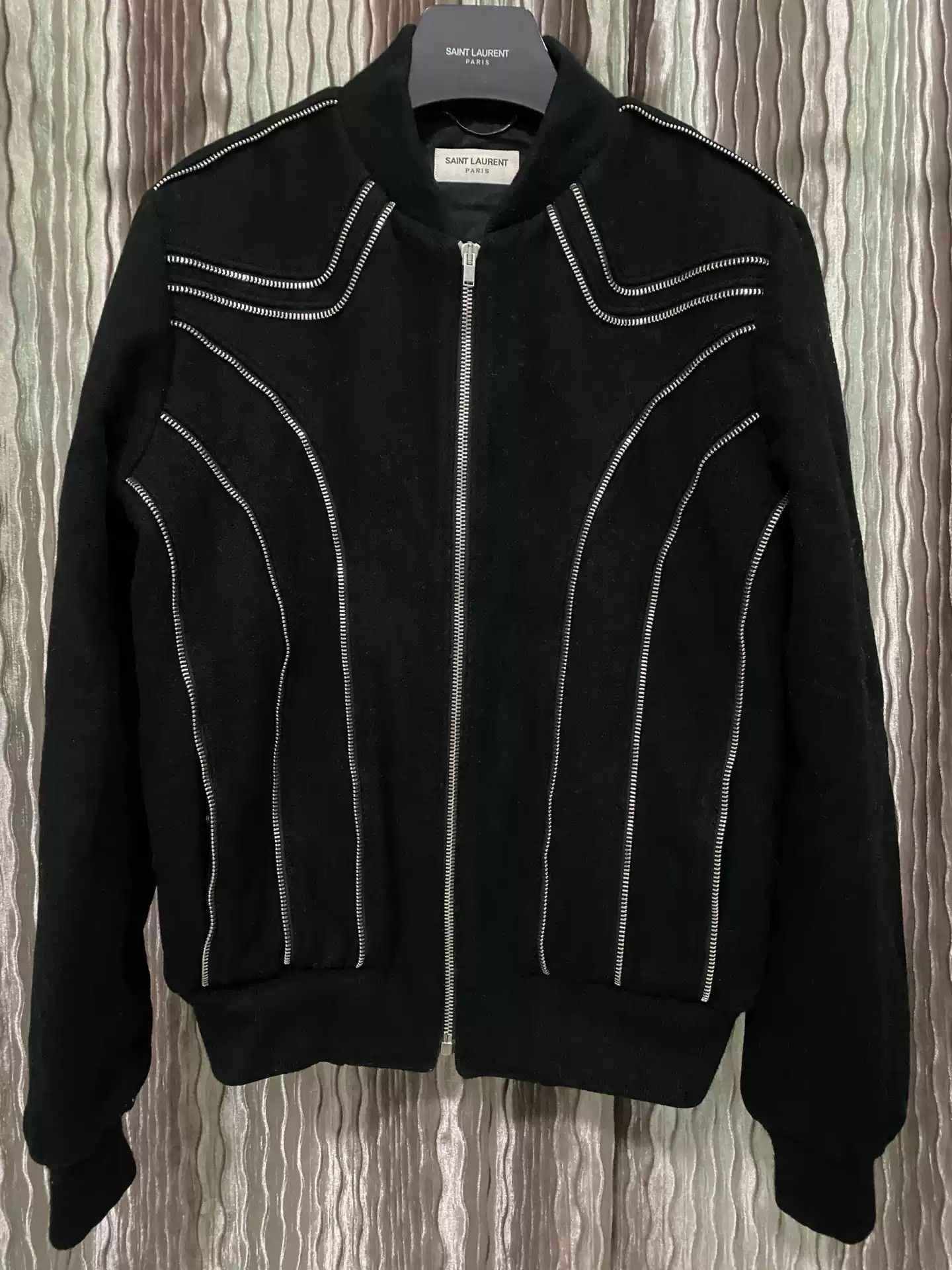 Yves Saint Laurent Saint Laurent 15Fw Woolen Zip Jacket Size 46 Black Size US S / EU 44-46 / 1 - 1 Thumbnail