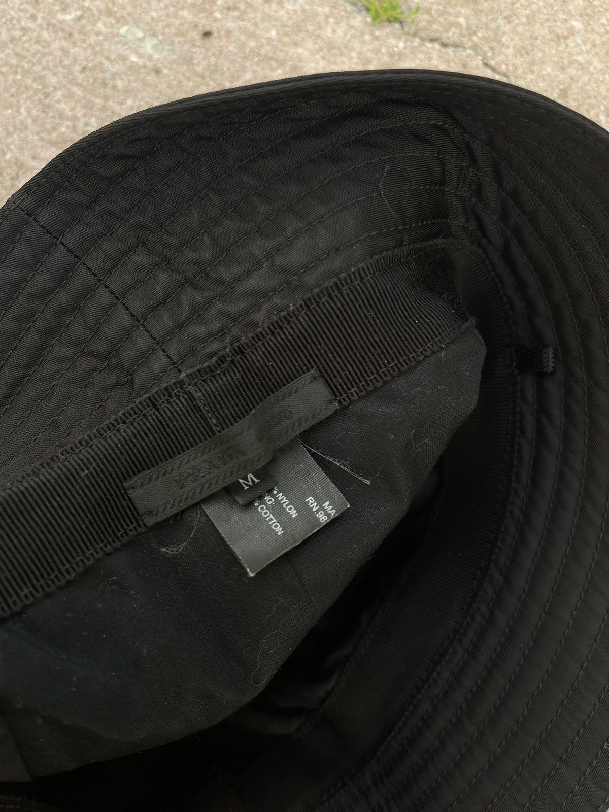 Prada Prada Hat Cap Panama Black Nylon M Sise Size ONE SIZE - 3 Thumbnail