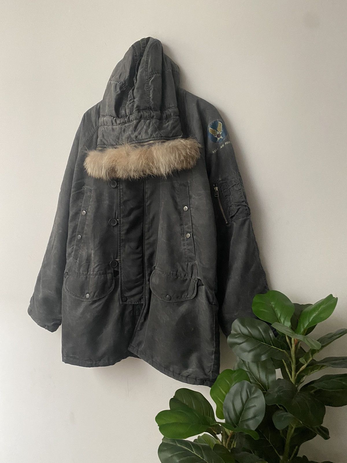 Vintage Authentic Dog Fight Army Air Force Parka Jacket Size US XL / EU 56 / 4 - 7 Thumbnail