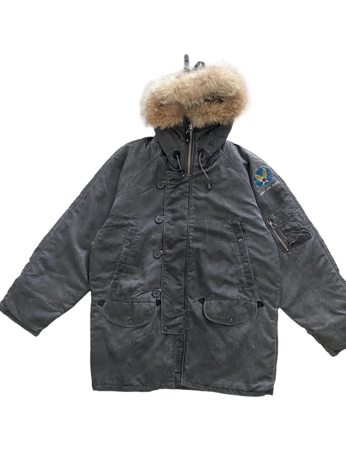 Vintage Authentic Dog Fight Army Air Force Parka Jacket Size US XL / EU 56 / 4 - 9 Thumbnail