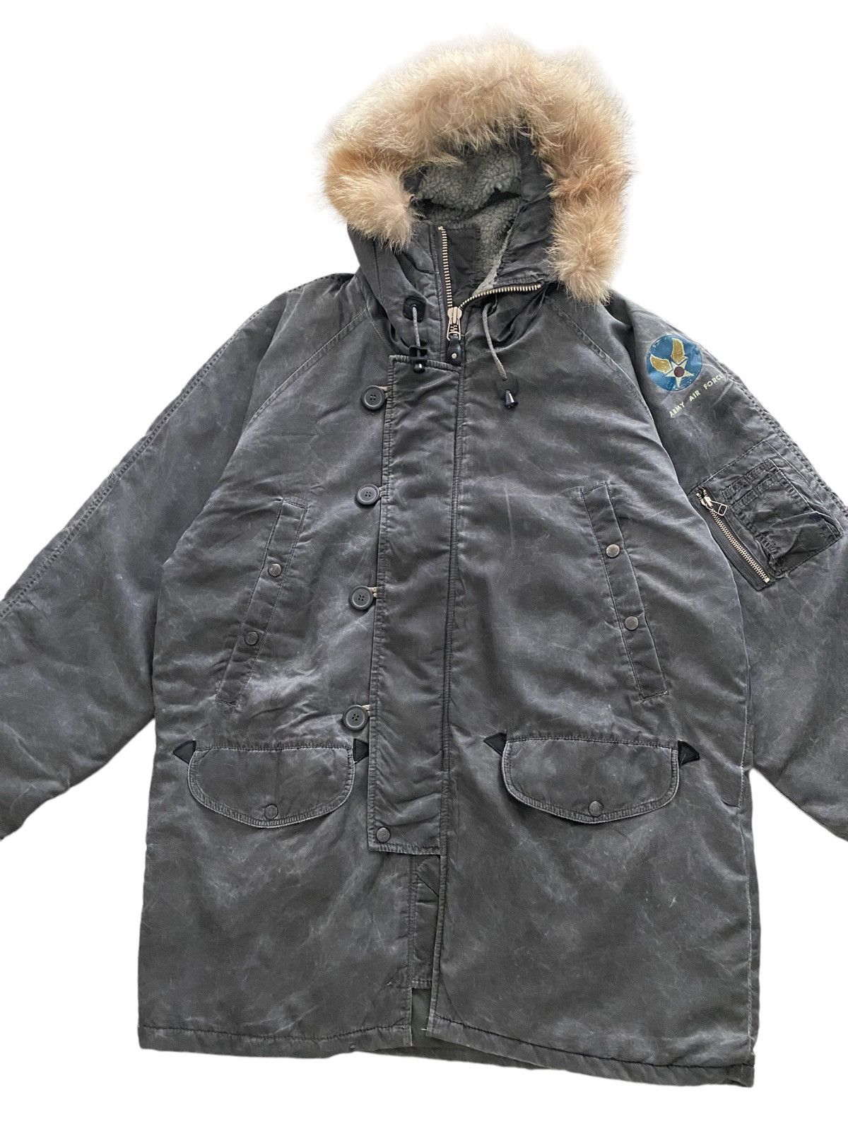 Vintage Authentic Dog Fight Army Air Force Parka Jacket Size US XL / EU 56 / 4 - 11 Thumbnail