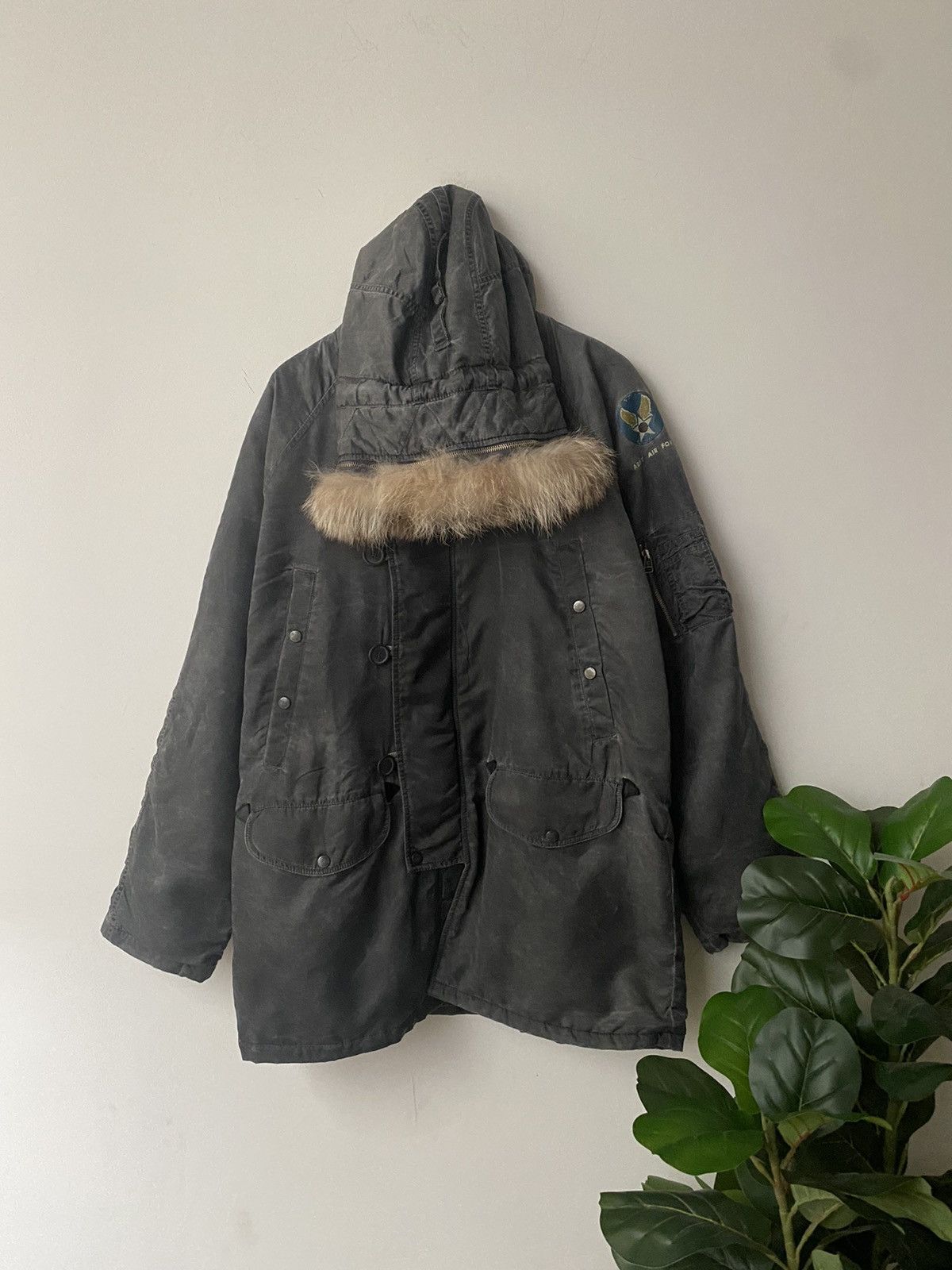 Vintage Authentic Dog Fight Army Air Force Parka Jacket Size US XL / EU 56 / 4 - 8 Thumbnail