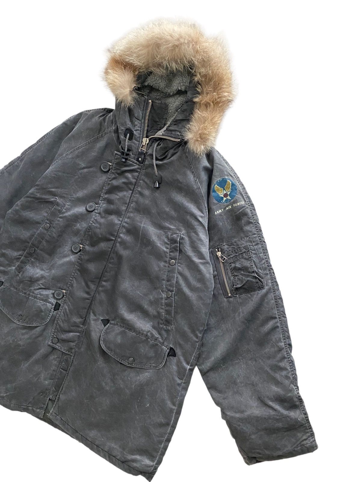 Vintage Authentic Dog Fight Army Air Force Parka Jacket Size US XL / EU 56 / 4 - 10 Thumbnail
